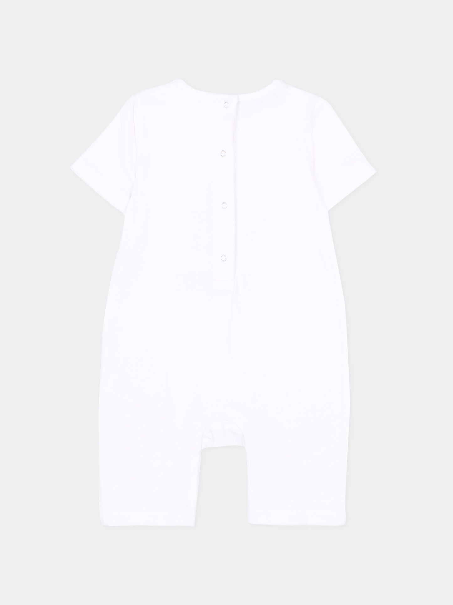 Tutina bianca per neonato con foglia d'acero,Dsquared2,DQ3248 D008J DQ100