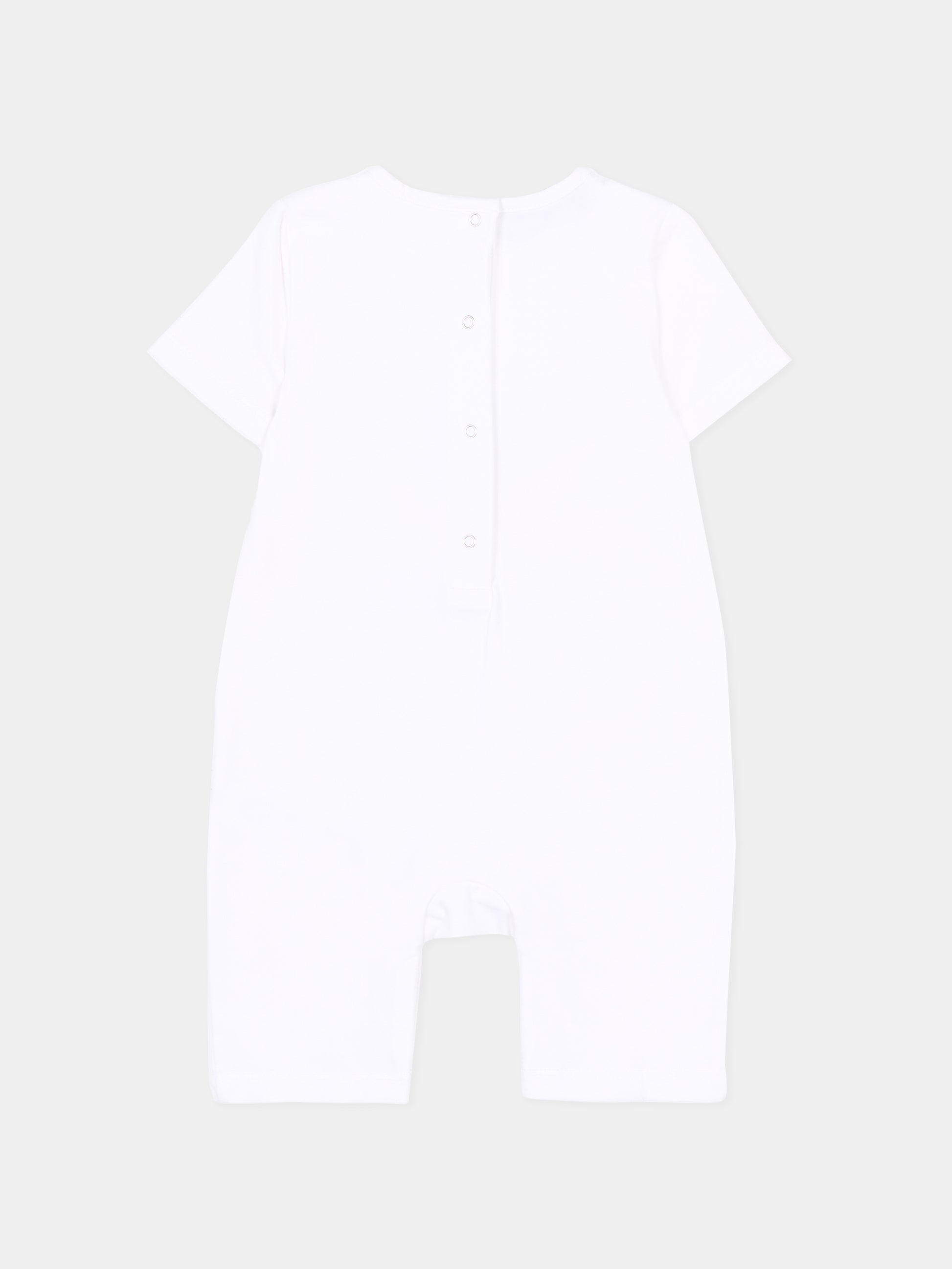 Tutina bianca per neonato con foglia d'acero,Dsquared2,DQ3248 D008J DQ100