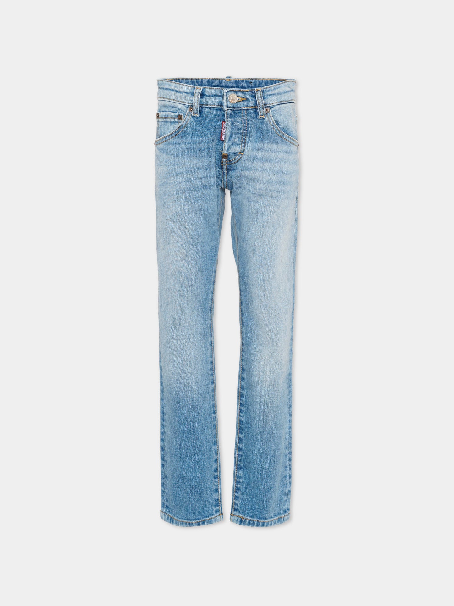 Jeans denim per bambino con logo,Dsquared2,DQ3281 D0AF3 DQ01