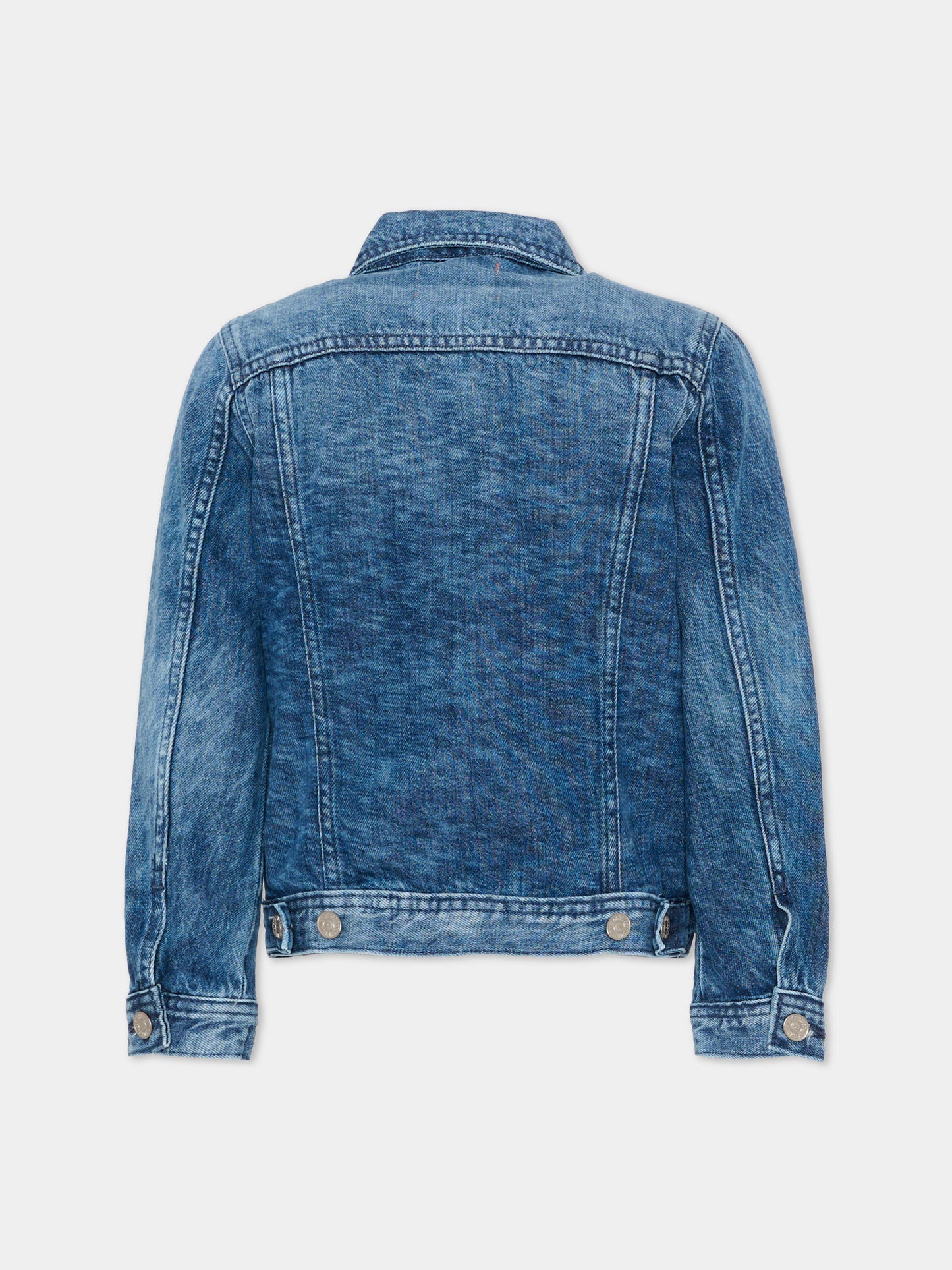 Giubbotto di jeans per bambini con logo,Diesel,00J4QC KXBSV K01