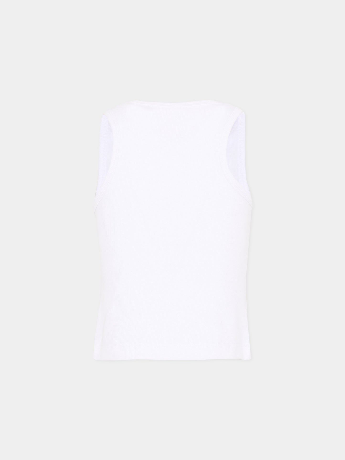 Canotta bianca per bambina con logo,Diesel,J02594 KYAZY K100