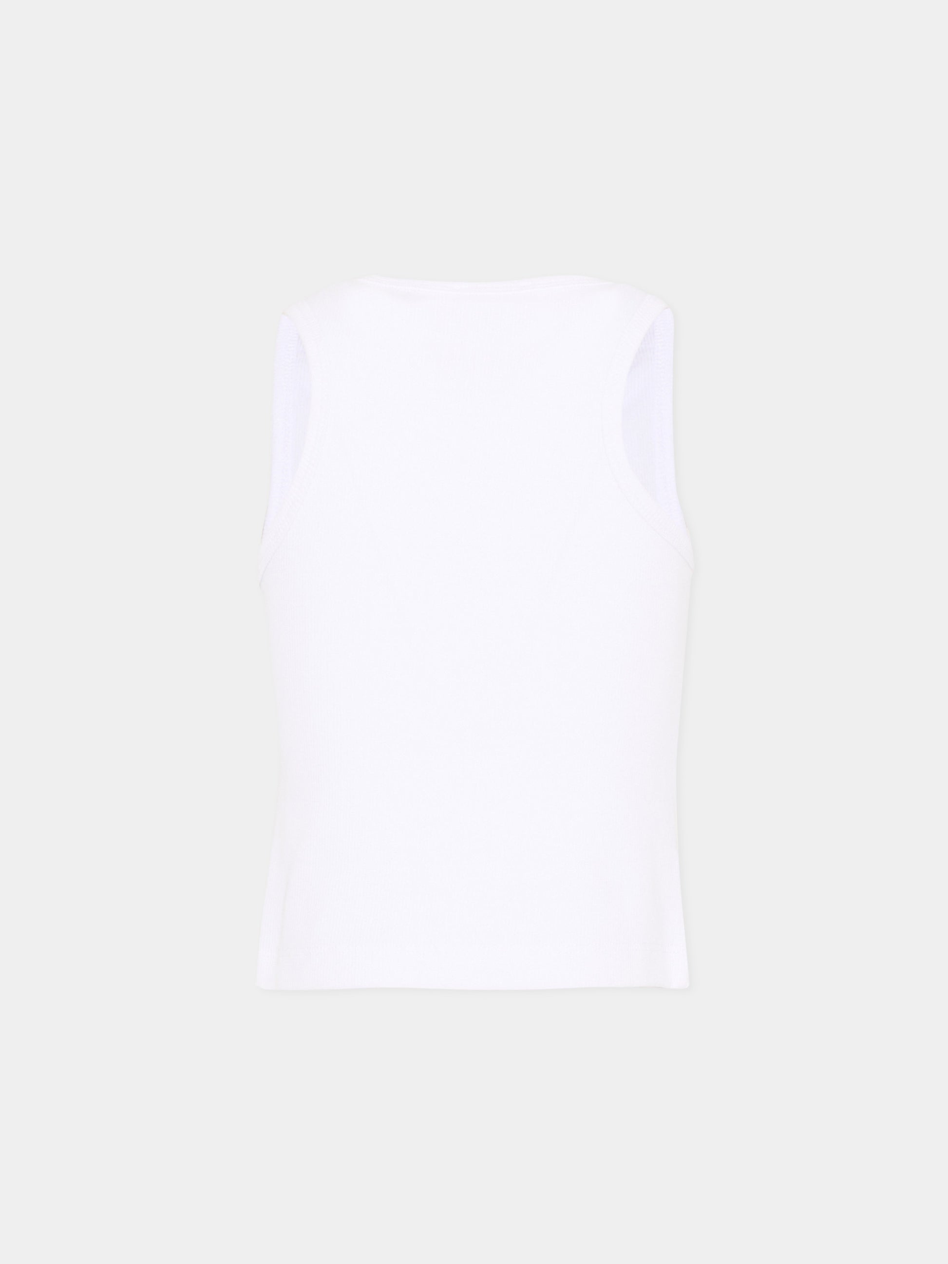 Canotta bianca per bambina con logo,Diesel,J02594 KYAZY K100