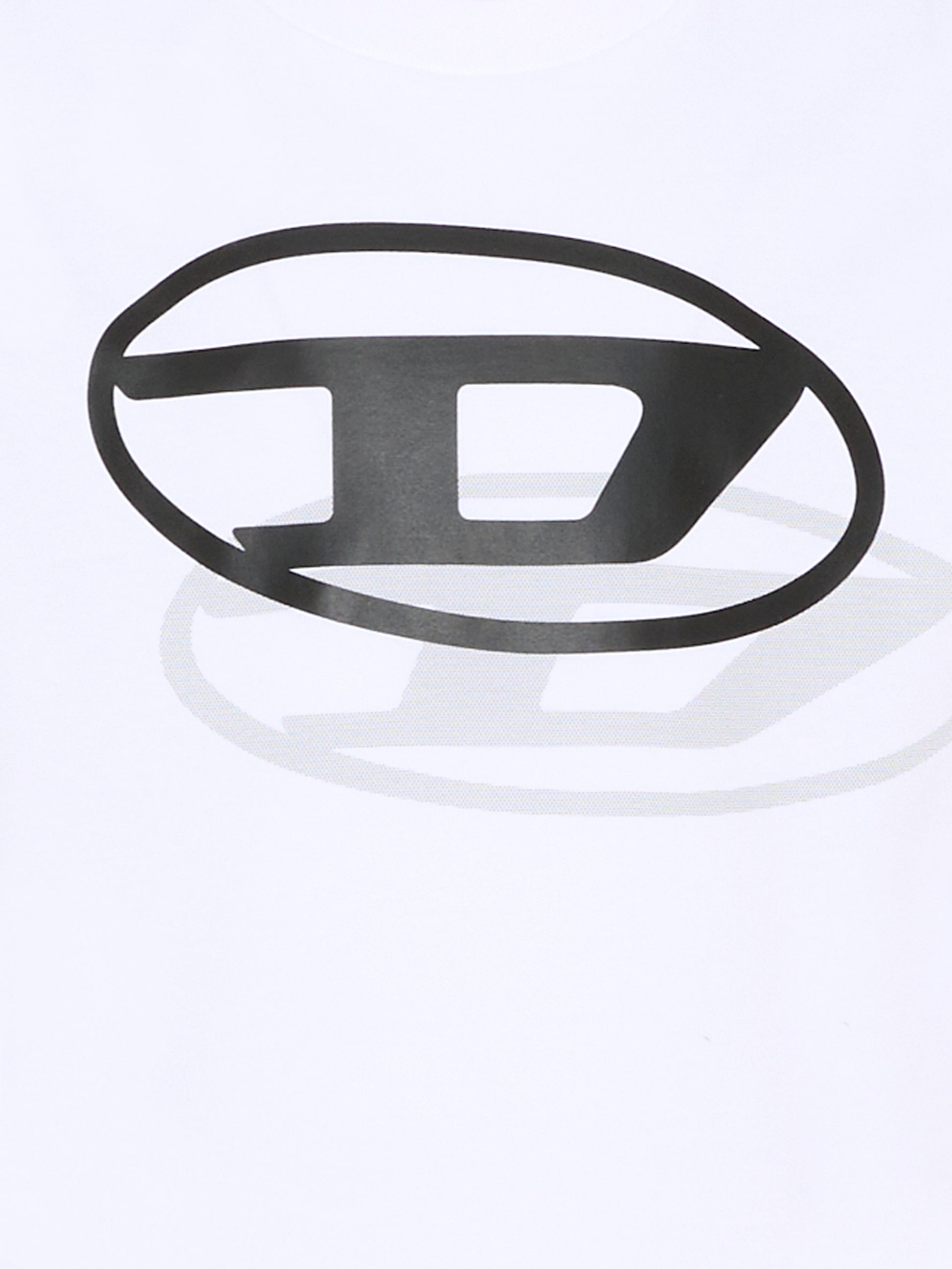 T-shirt bianca per bambini con loghi,Diesel,J02601 00YI9 K100