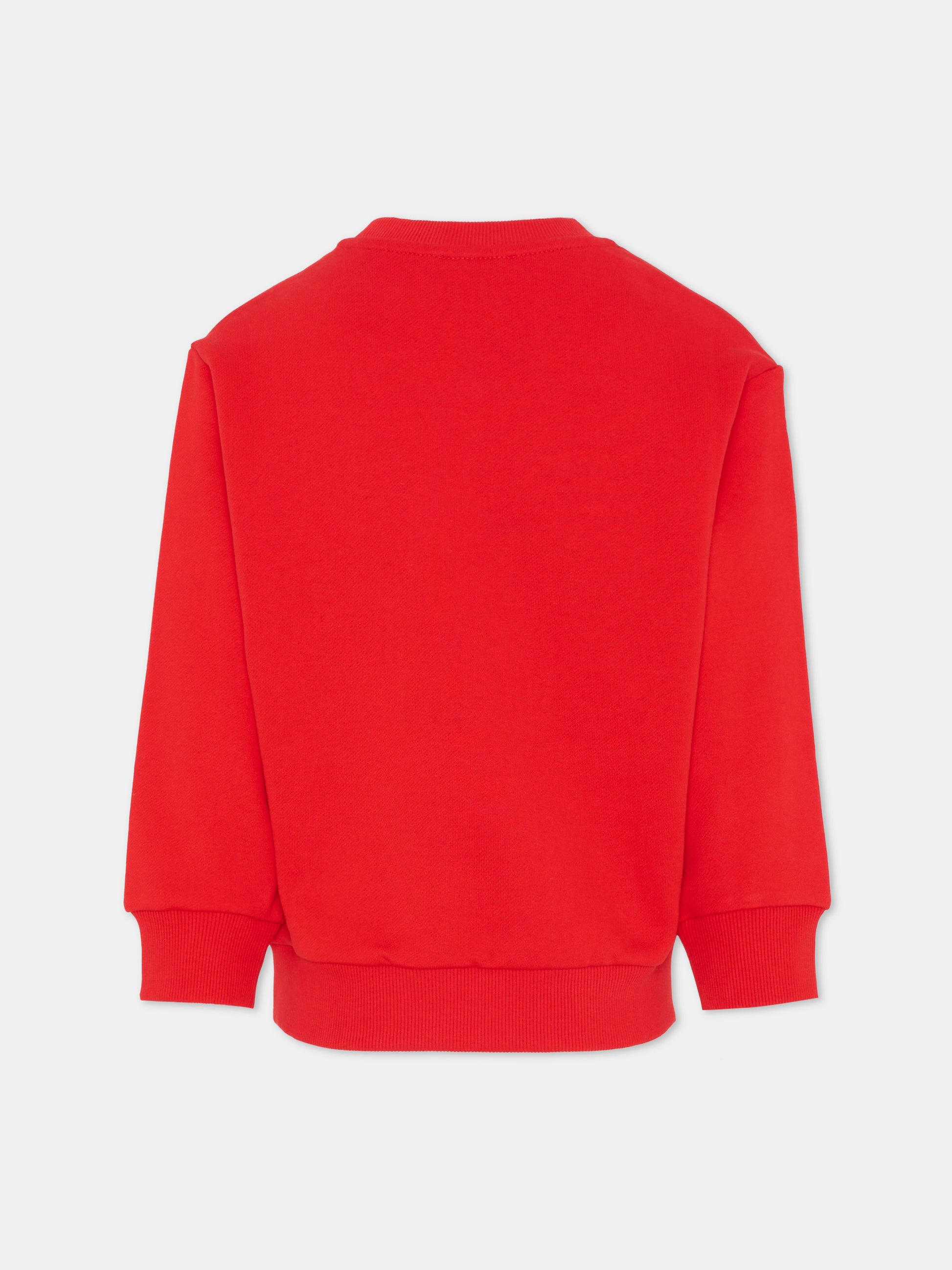 Felpa rossa per bambino con logo,Diesel,J02611 0GEAD K405