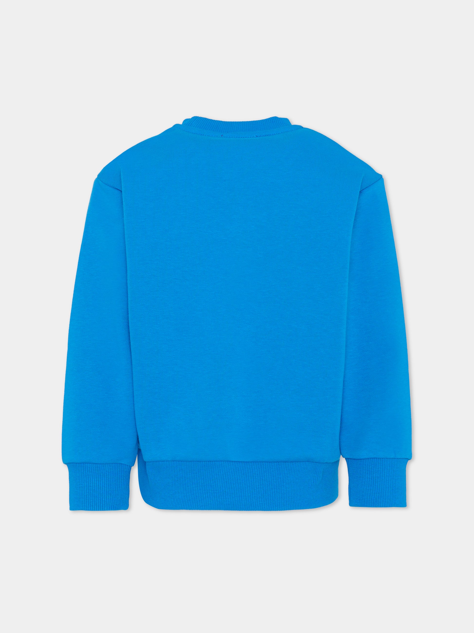 Felpa azzurra per bambino con logo,Diesel,J02627 KYAZ3 K804