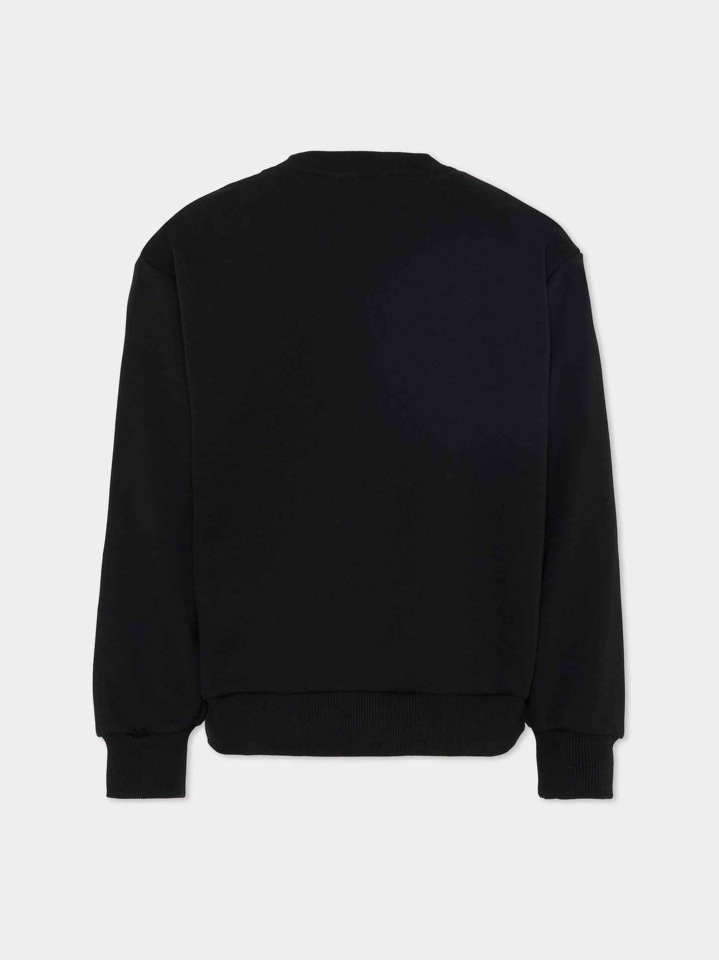 Felpa nera per bambino con logo,Diesel,J02627 KYAZ3 K900