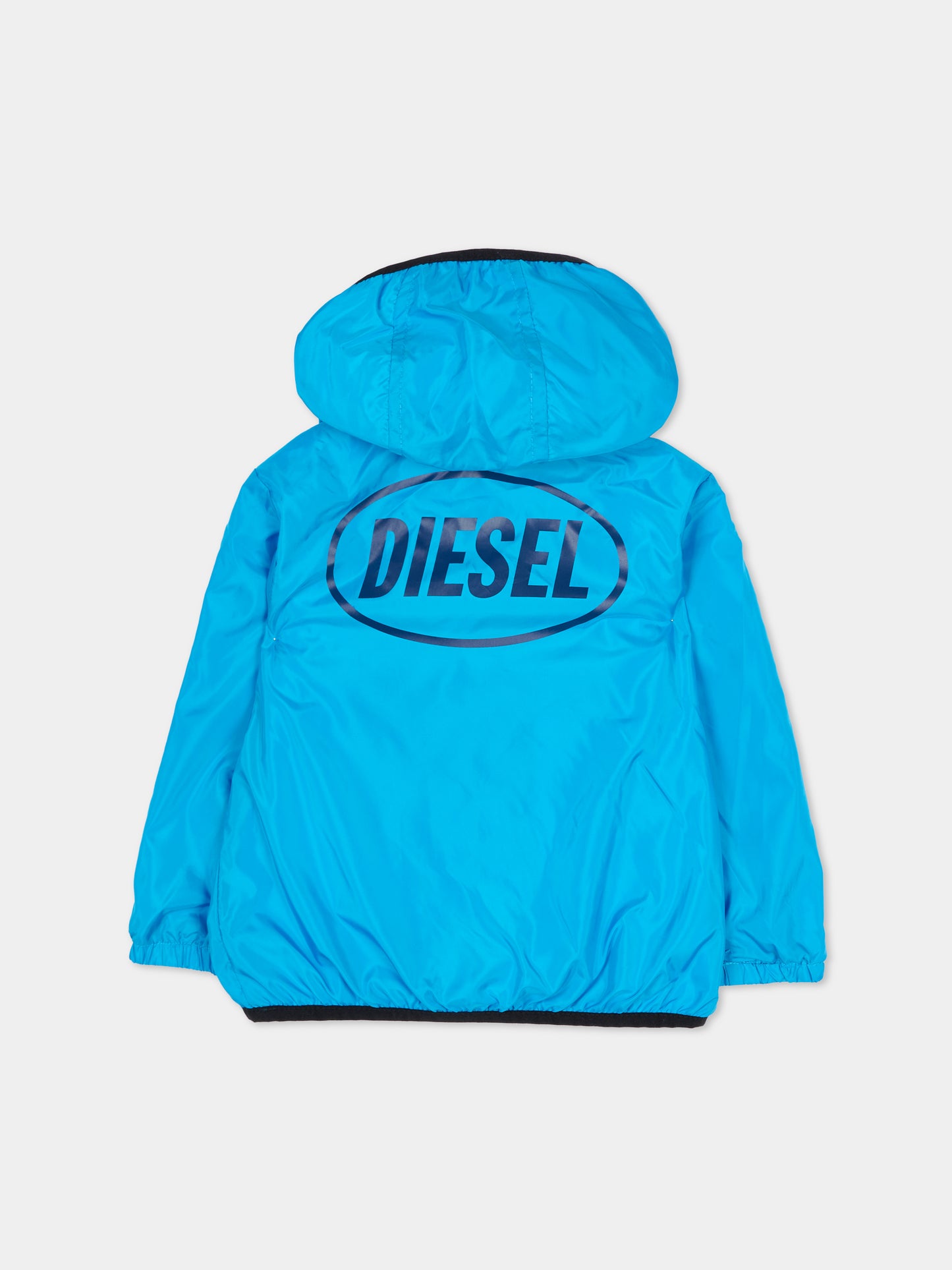 Giacca a vento azzurro per neonato con logo,Diesel,K00731 KXBS4 K824