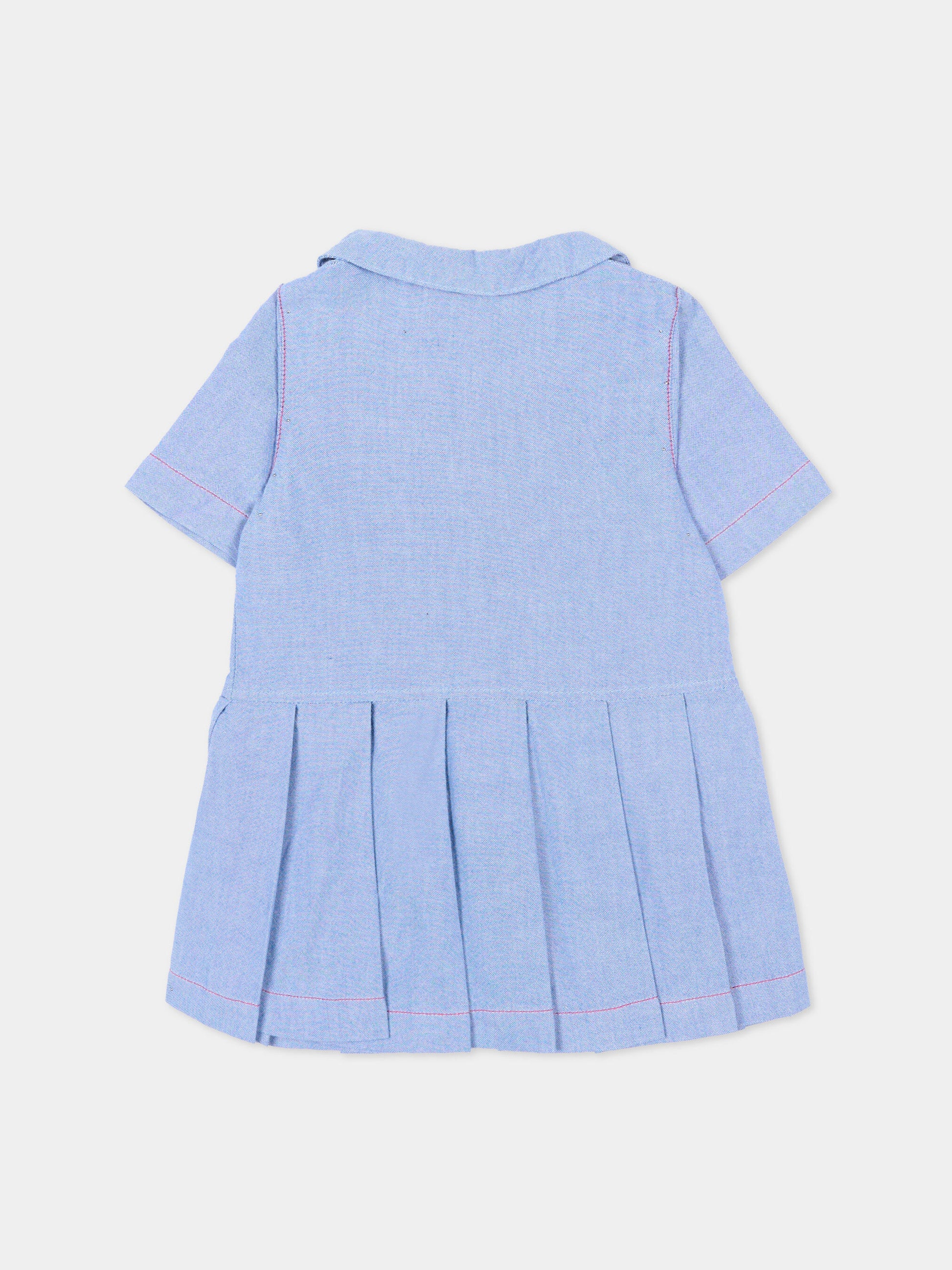 Vestito celeste per neonata con logo,Diesel,K00746 KXBQ1 K817