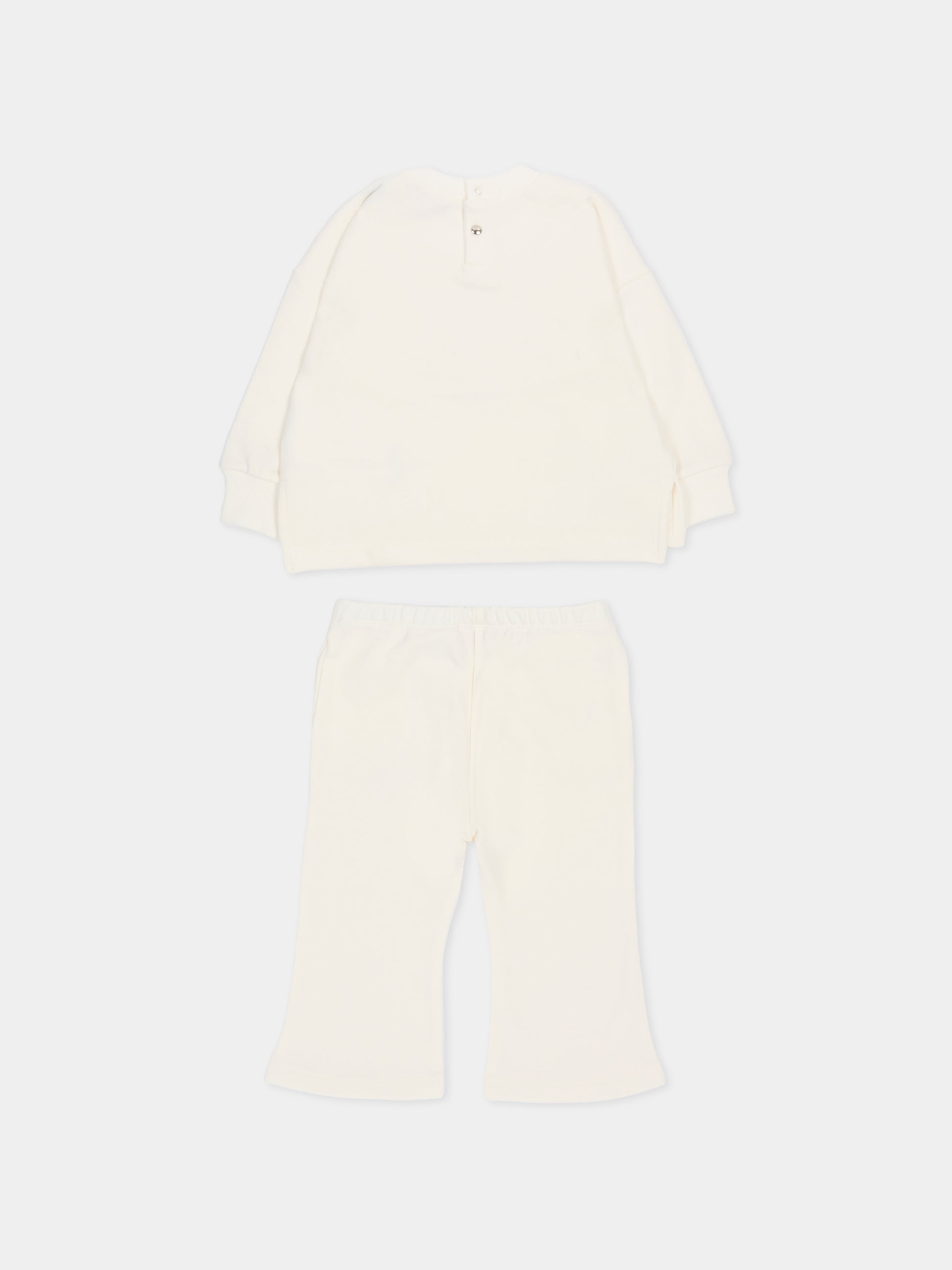 Completo avorio per neonata con logo,Diesel,K00806 KYAVF K141