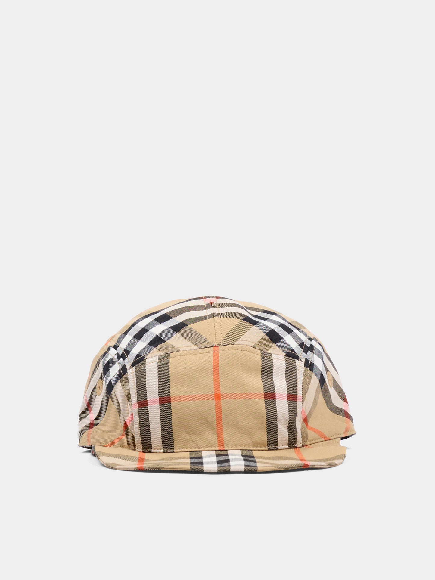 Salopette beige per neonato con check vintage,Burberry Kids,8117965 B9368