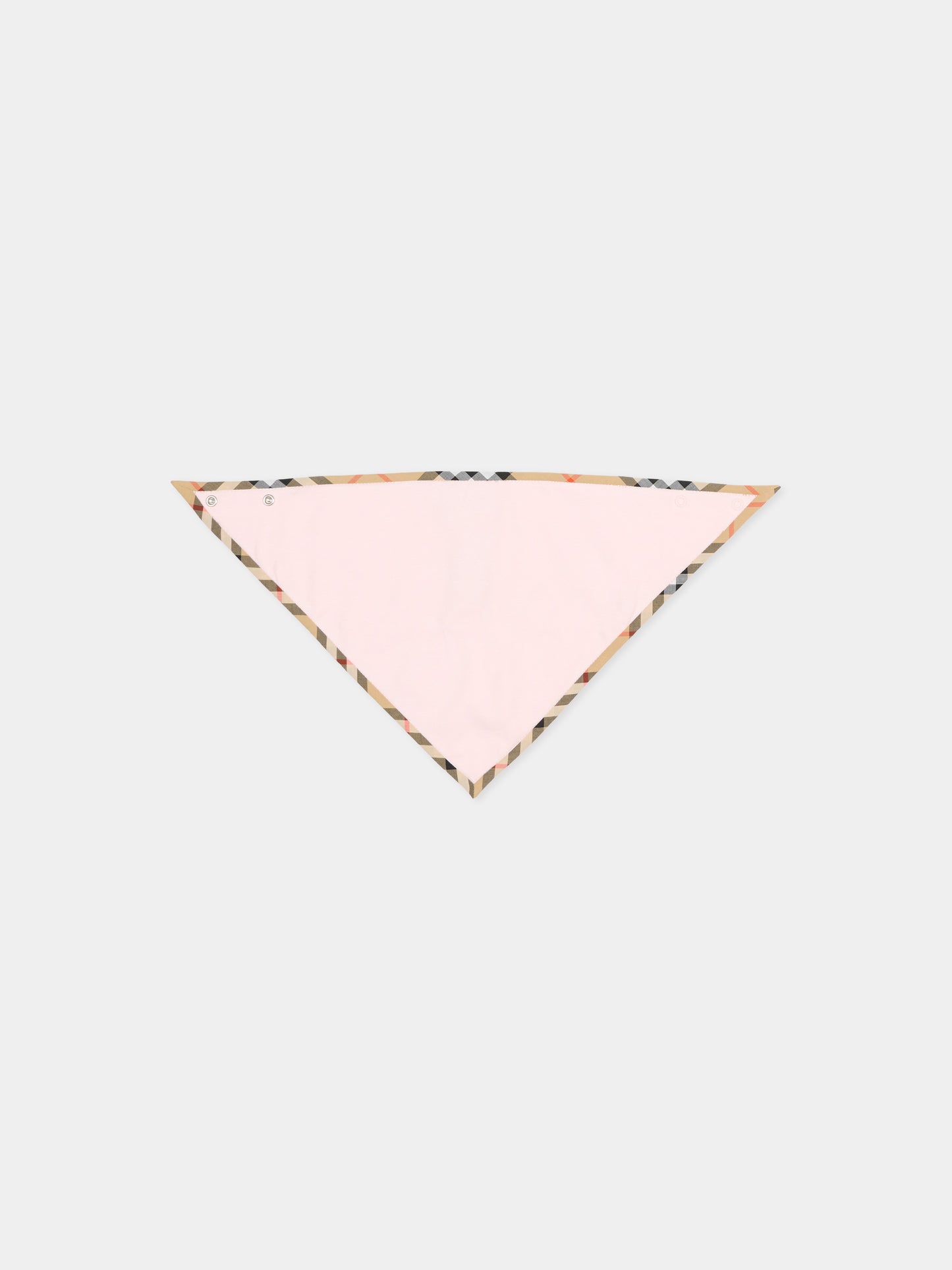 Set tutina rosa per neonata con check vintage,Burberry Kids,8119822 A1439