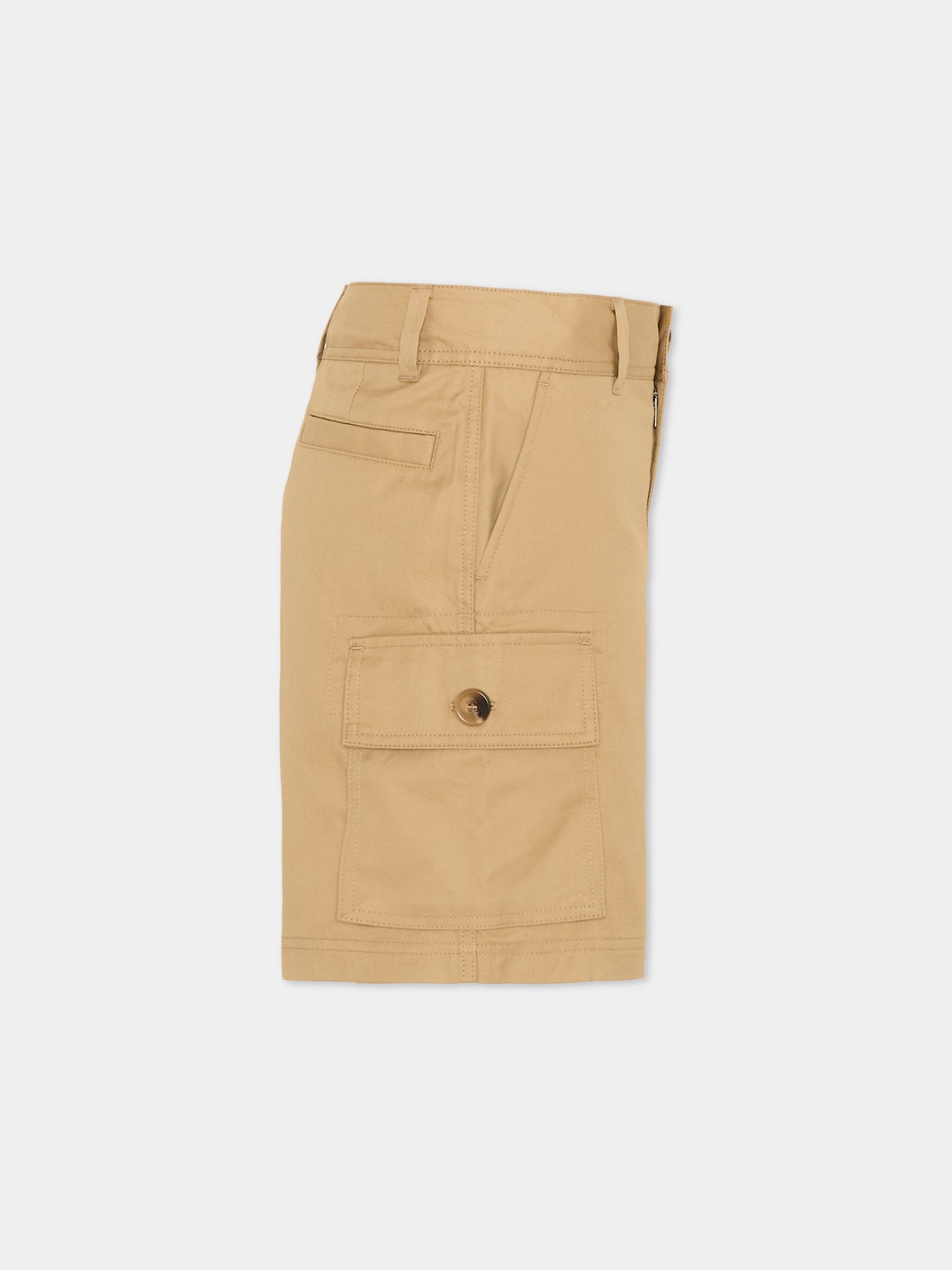 Shorts beige per bambini con Vintage Check,Burberry Kids,8117176 B9719