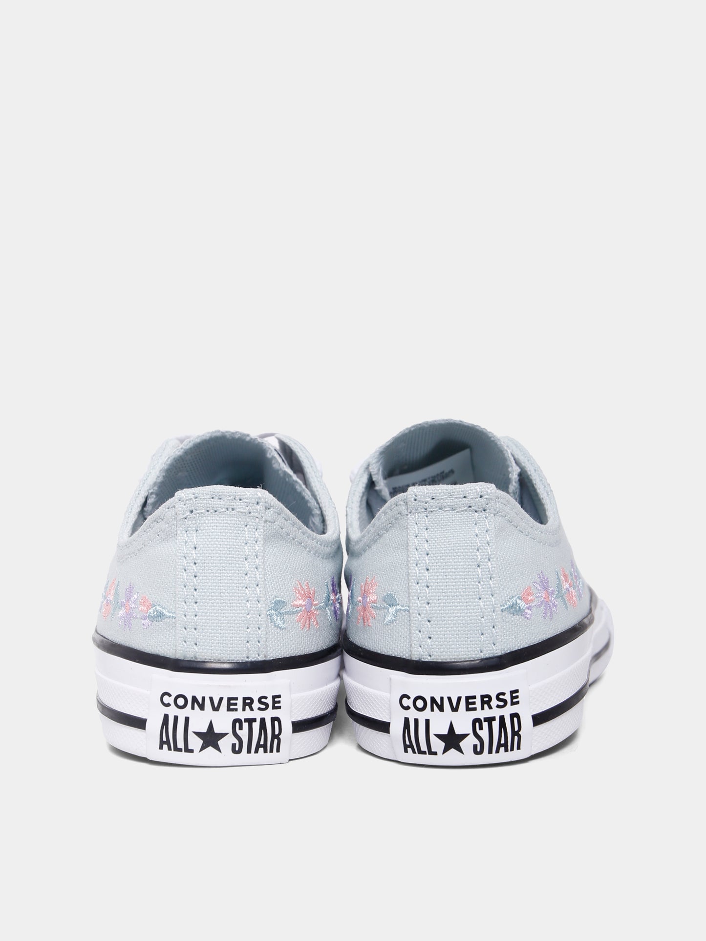 Sneakers Chuck Taylor All Star verdi per bambina con fiori ricamati,Converse,A11776C