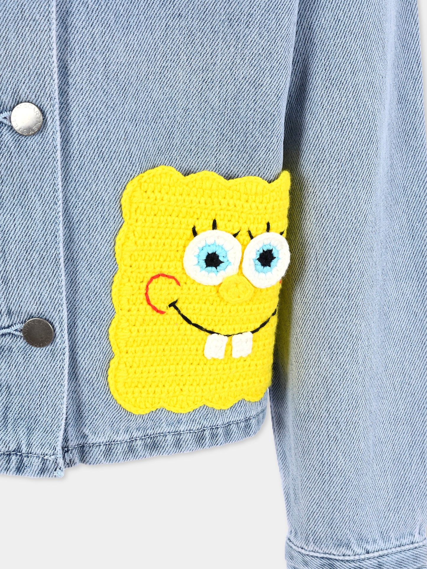 Giubbotto di jeans denim per bambina con SpongeBob,Stella Mccartney Kids,TW2B27 Z0746 600