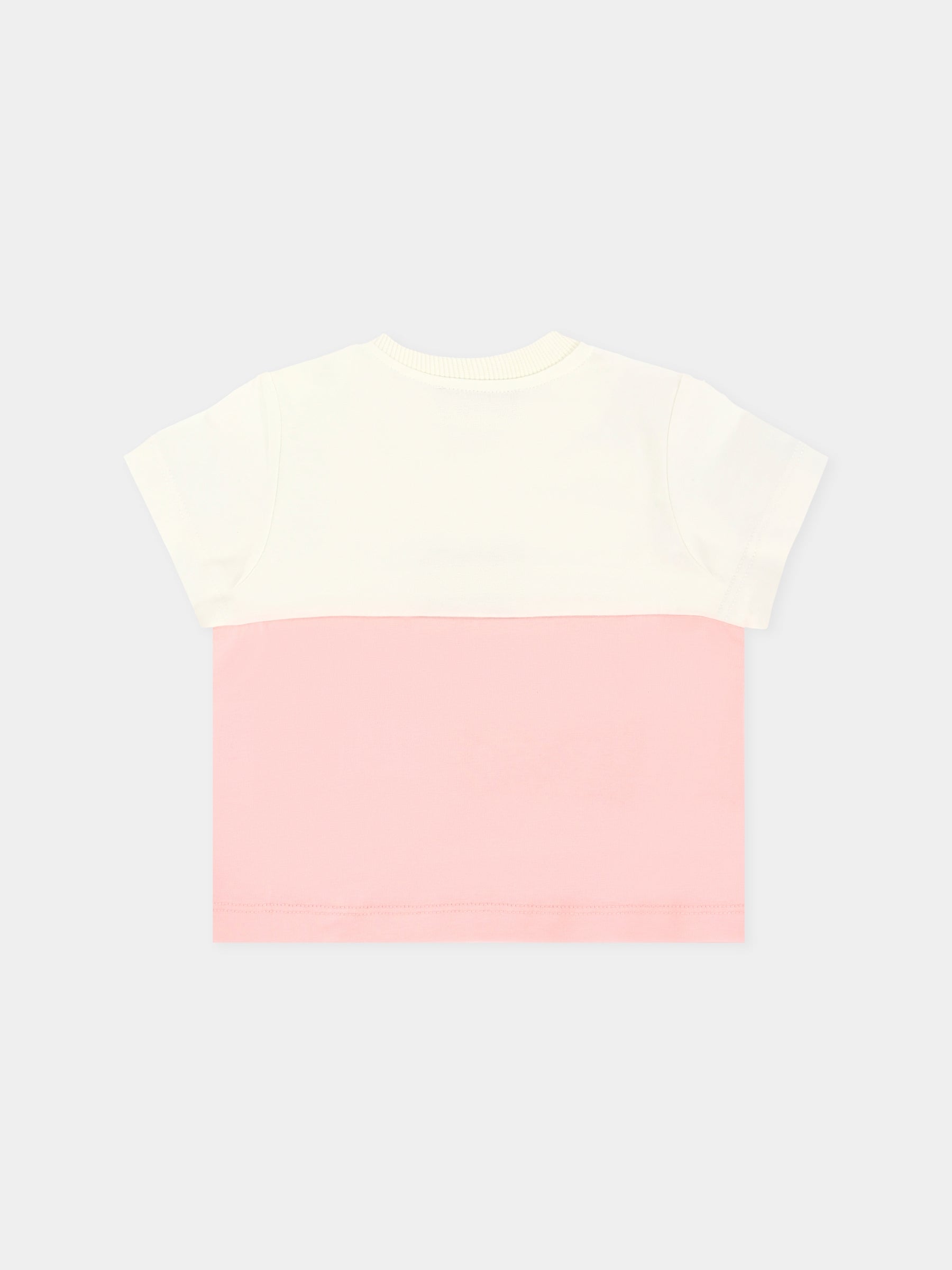 T-shirt rosa per neonata con Teddy Bear,Moschino Kids,MUY082 LAA27 50209