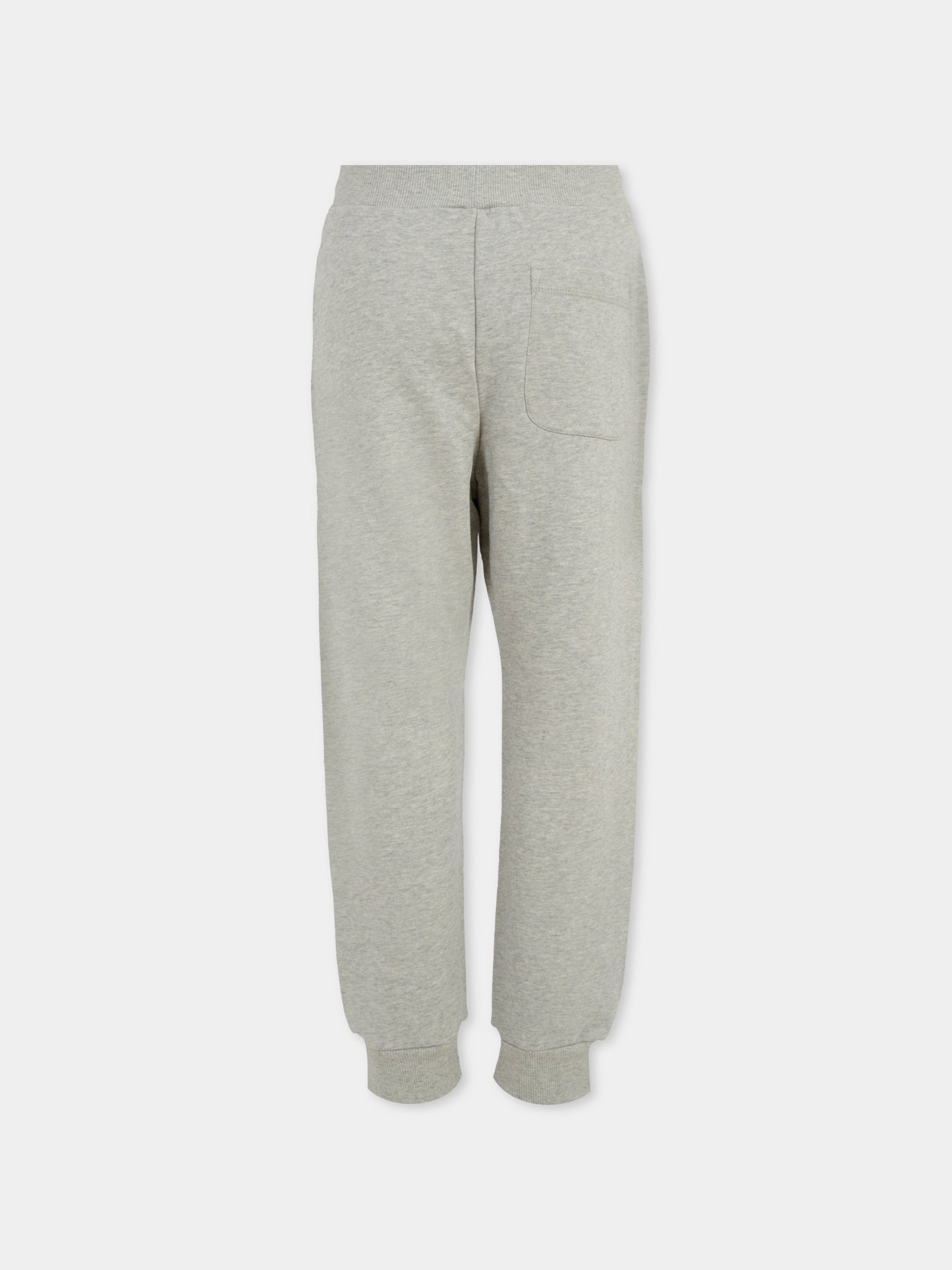 Pantaloni grigi per bambina con logo,Kenzo Kids,K61102 A20