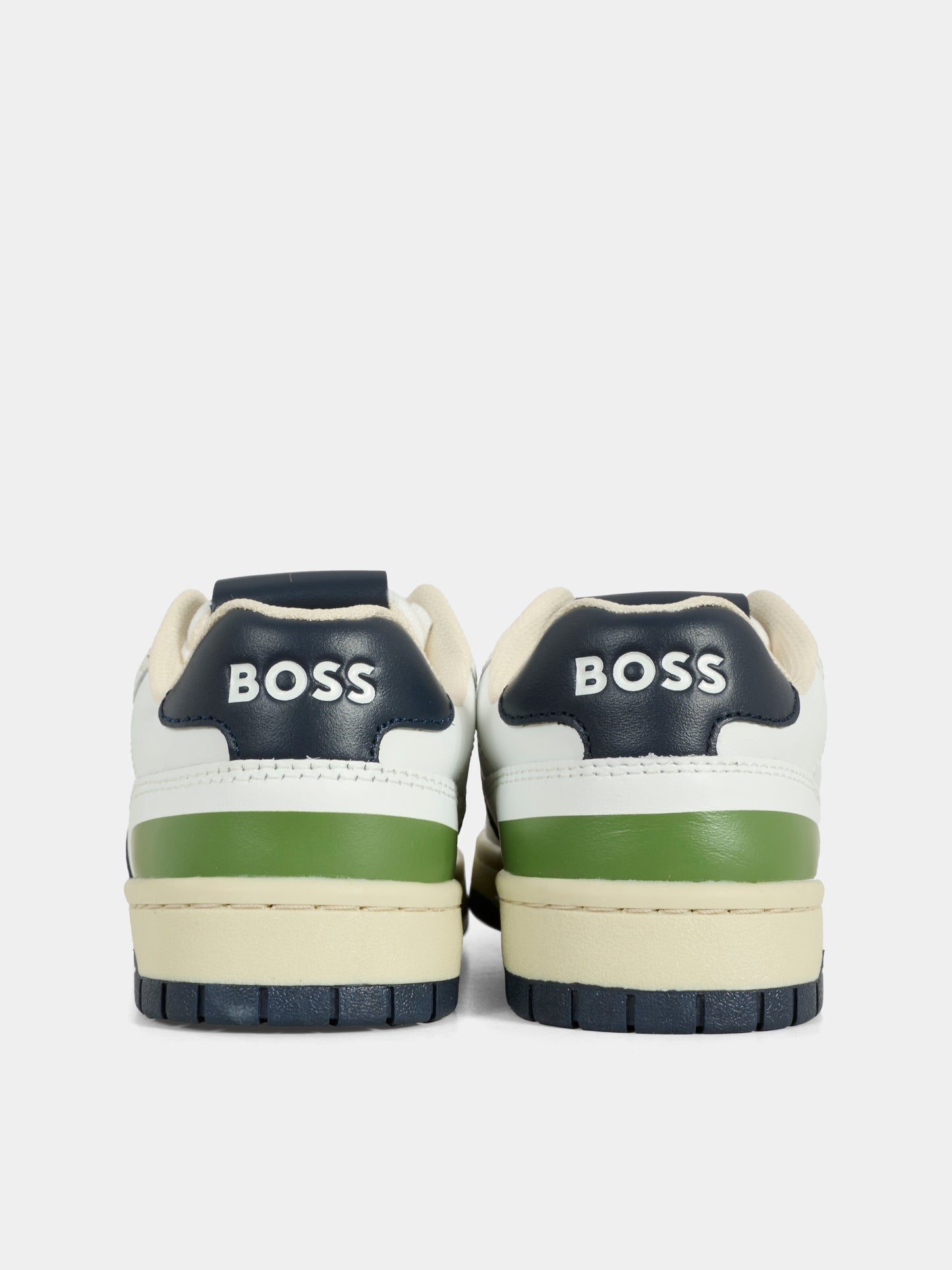 Sneakers bianche per bambino con logo,Boss,J51659 10P