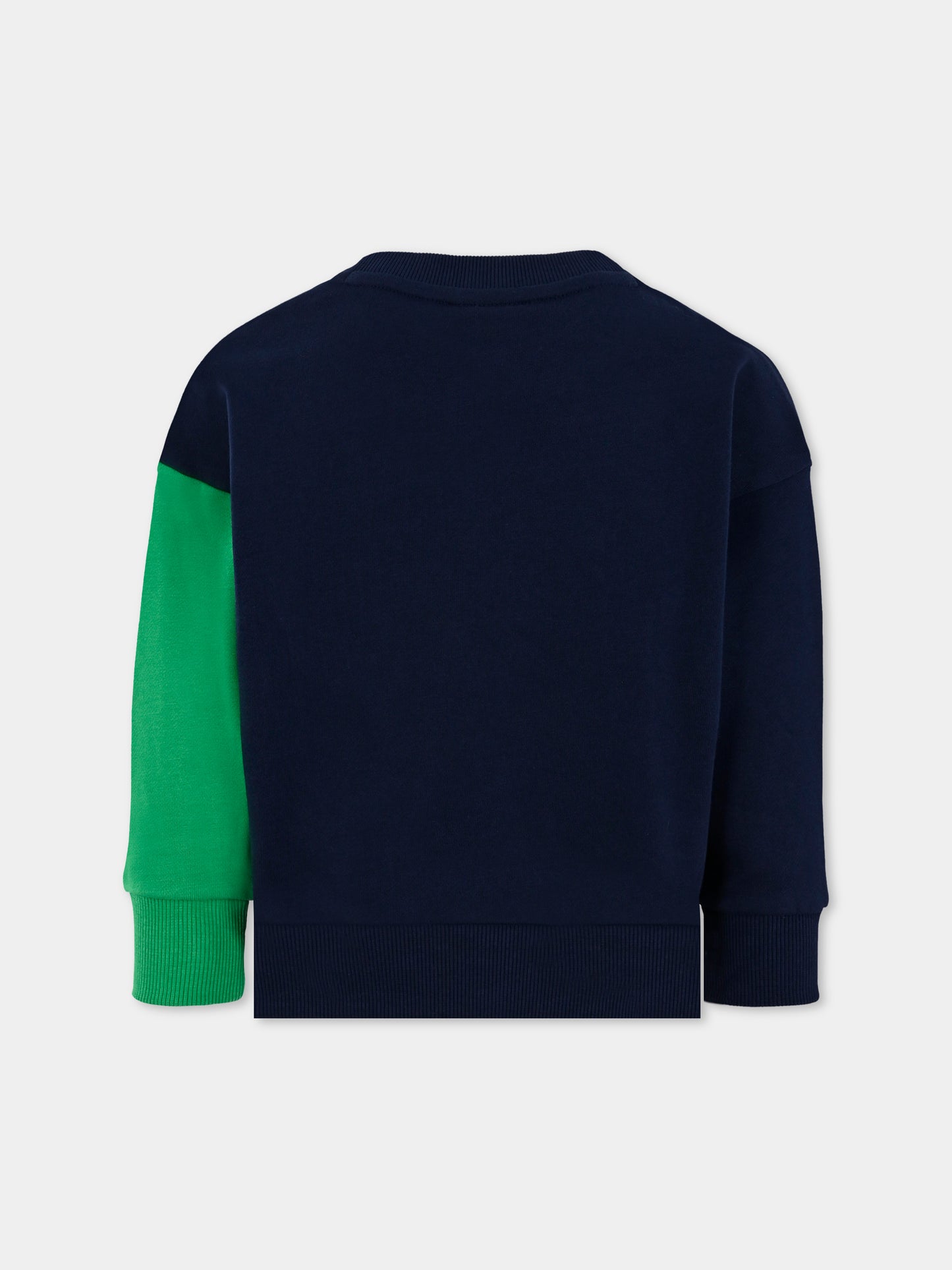 Felpa blu per bambini con coccodrillo,Lacoste,SJ8436 NZI