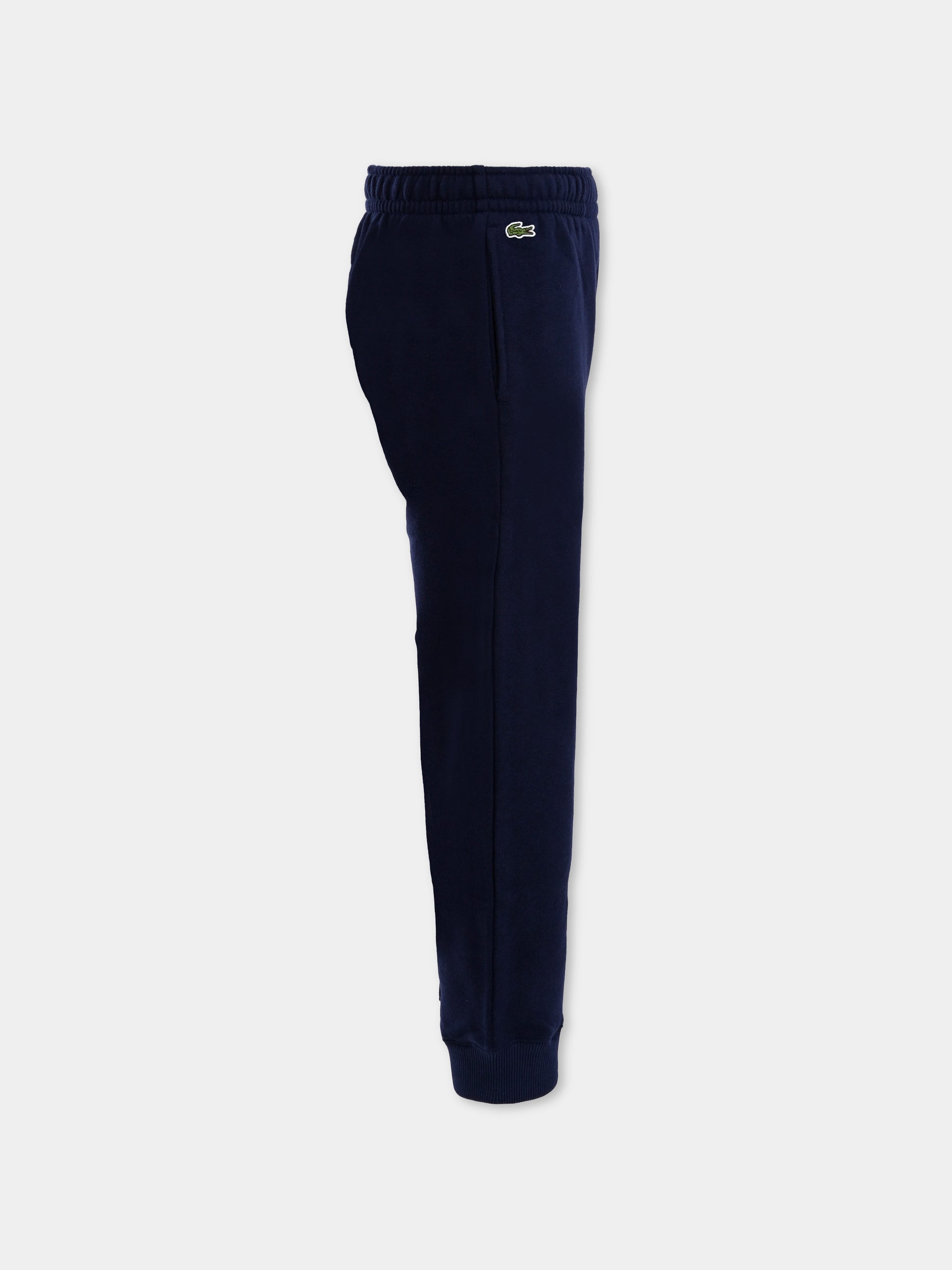 Pantaloni blu per bambini con coccodrillo,Lacoste,XJ9728 166