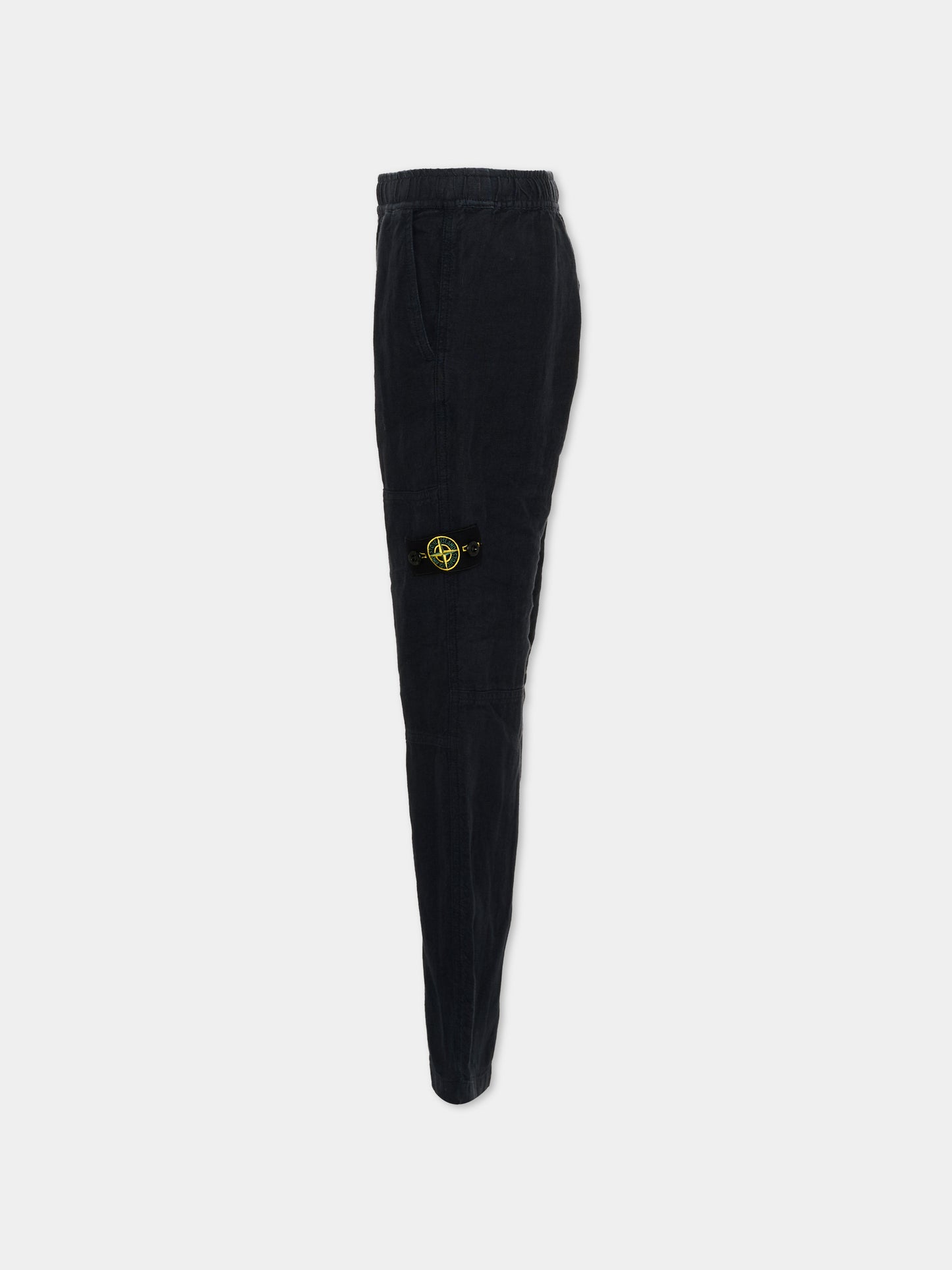 Pantaloni blu per bambini con compass patch,Stone Island Junior,L1S16 3100001 S0145 - V0020