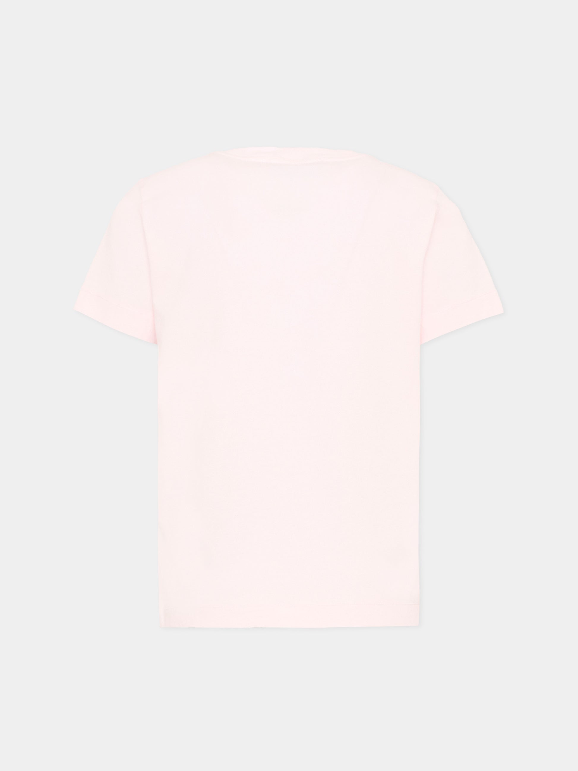 T-Shirt rosa per bambini con logo patch,Stone Island Junior,L1S16 2100002 S0047 - V0080