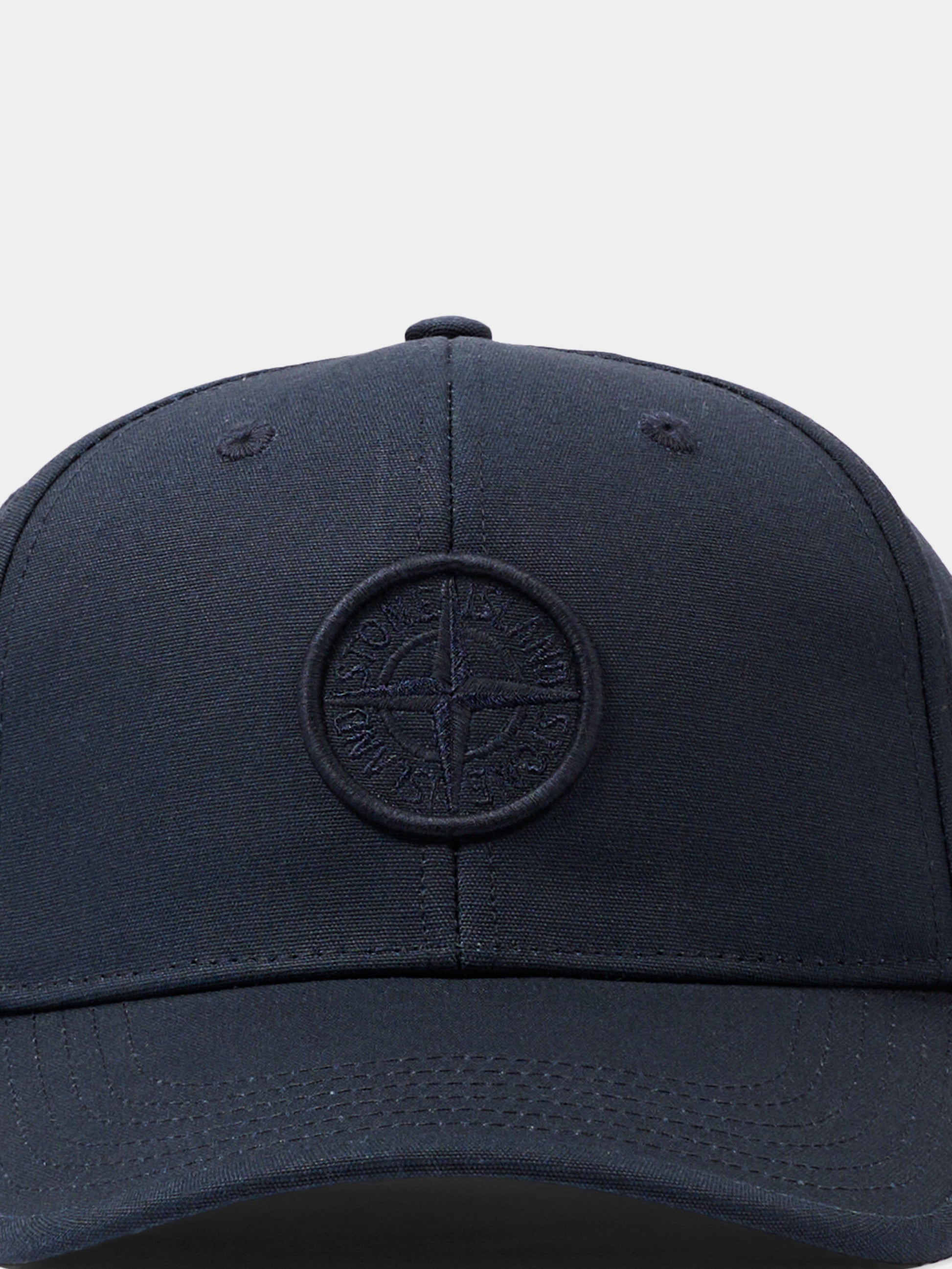 Cappello con visiera blu per bambini con logo,Stone Island Junior,L1S16 9100001 S0248 - V0020