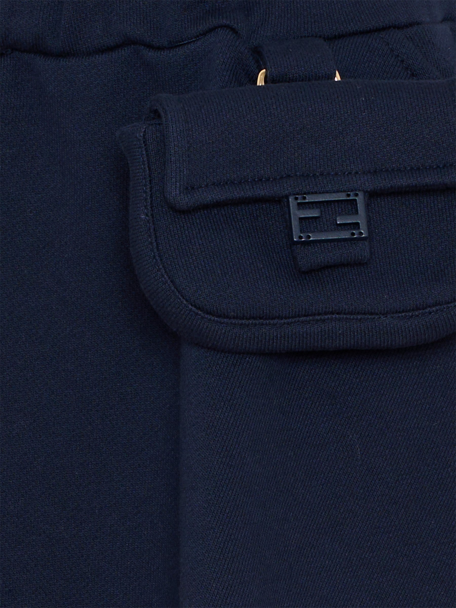 Gonna blu per bambina con Baguette,Fendi Kids,JFE189 5V0 F0QG0