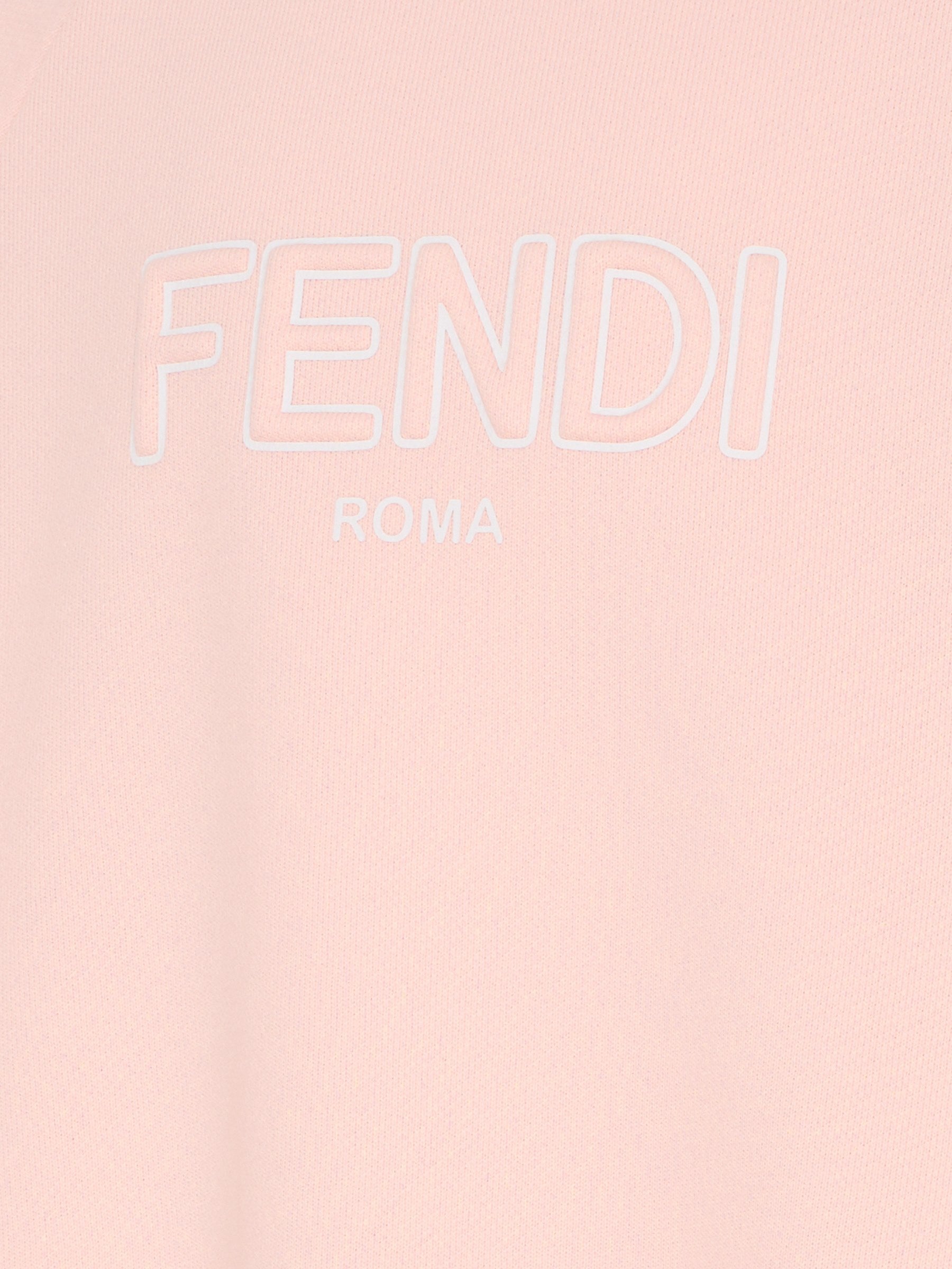 Vestito rosa per bambina con logo,Fendi Kids,JFB836 5V0 F1UL9