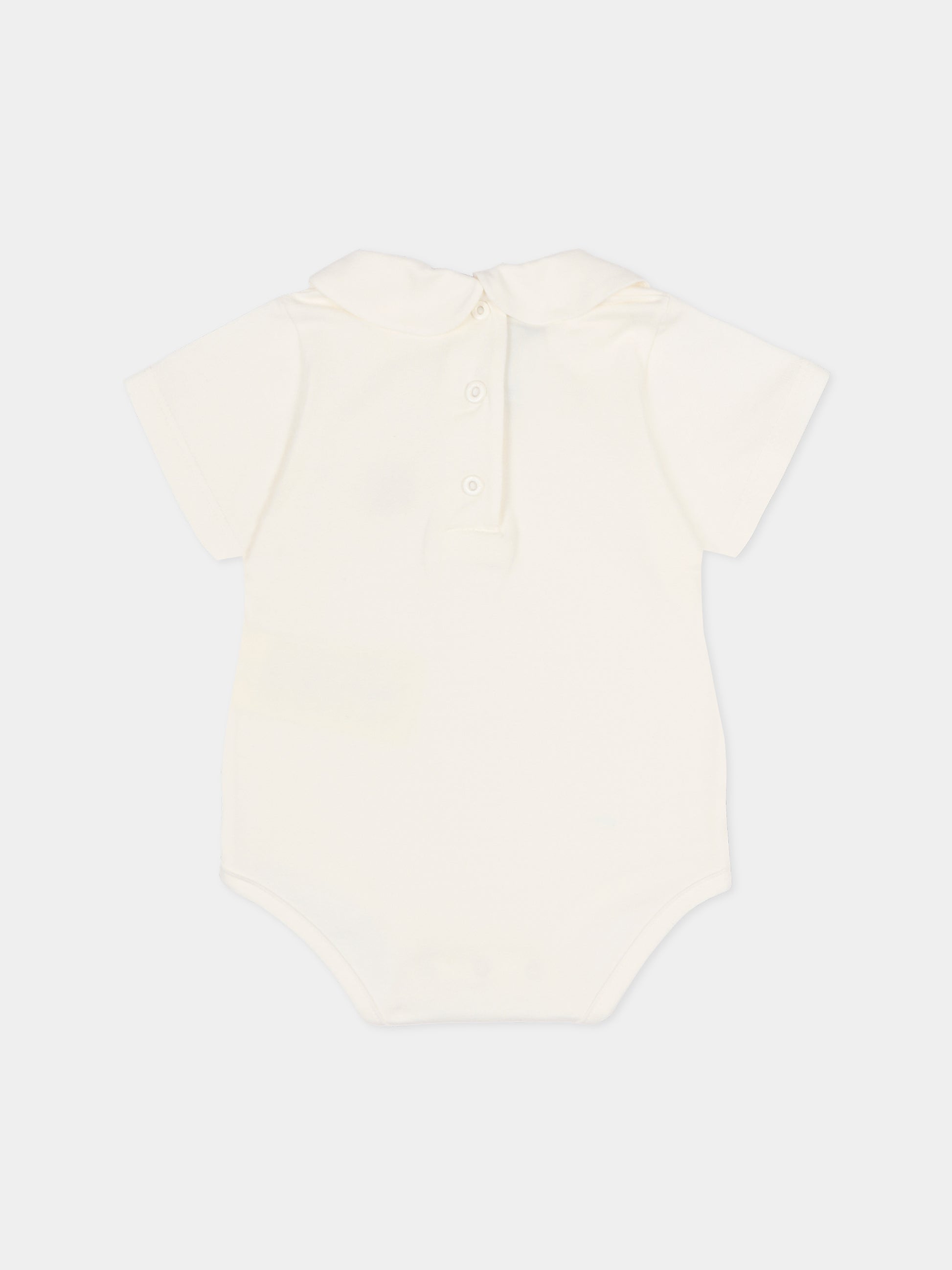 Set body avorio per neonati con FF,Fendi Kids,BUG210 AYMY F1PCP