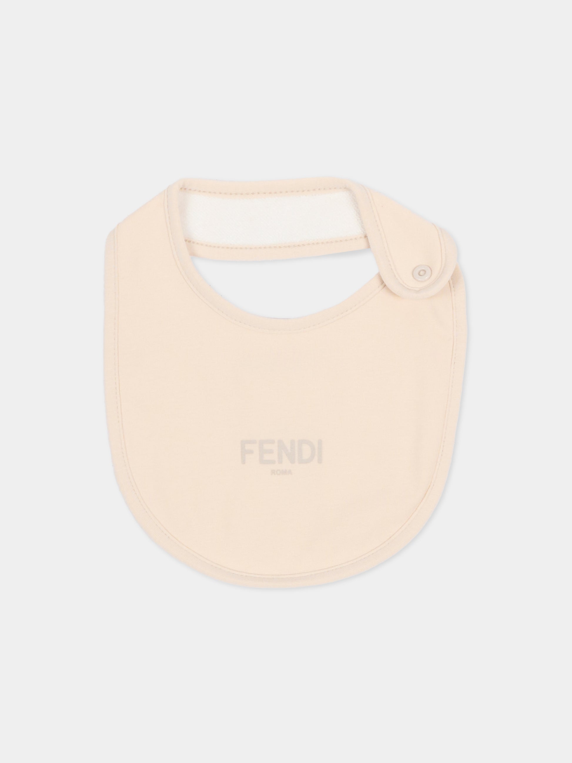 Set accessori beige per neonati con orsetto,Fendi Kids,BUJ337 ST8 F19J5