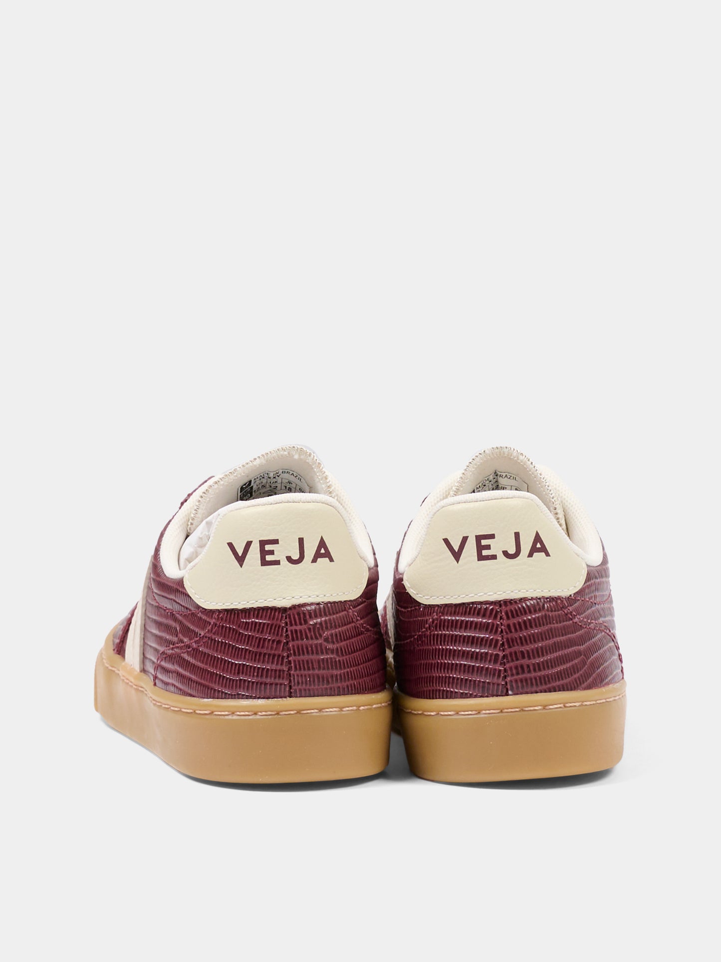 Sneakers basse bordeaux per bambini con logo,Veja,SY0221520C