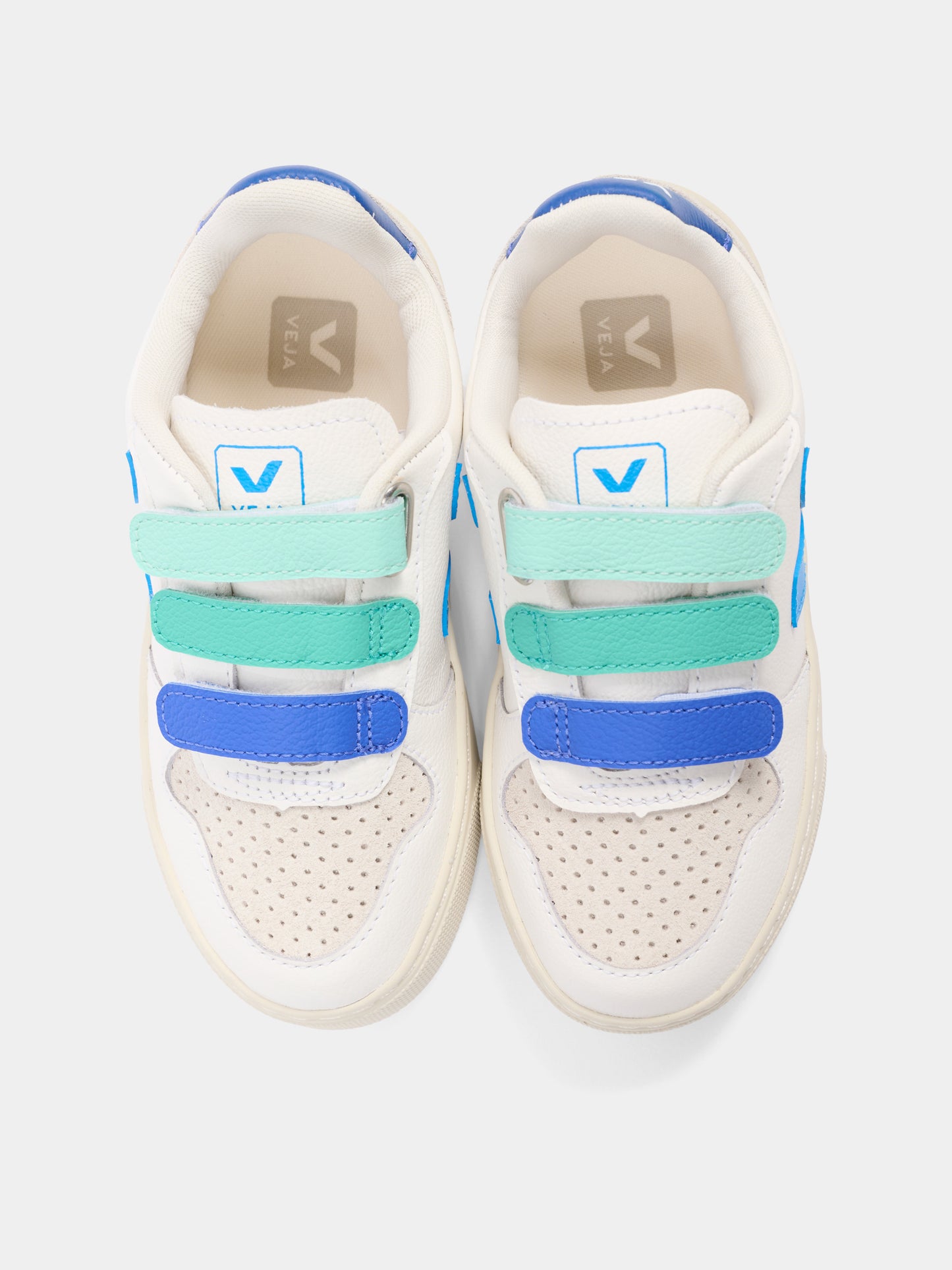 Sneakers V-10 bianche per bambino con logo,Veja,CV0521503C