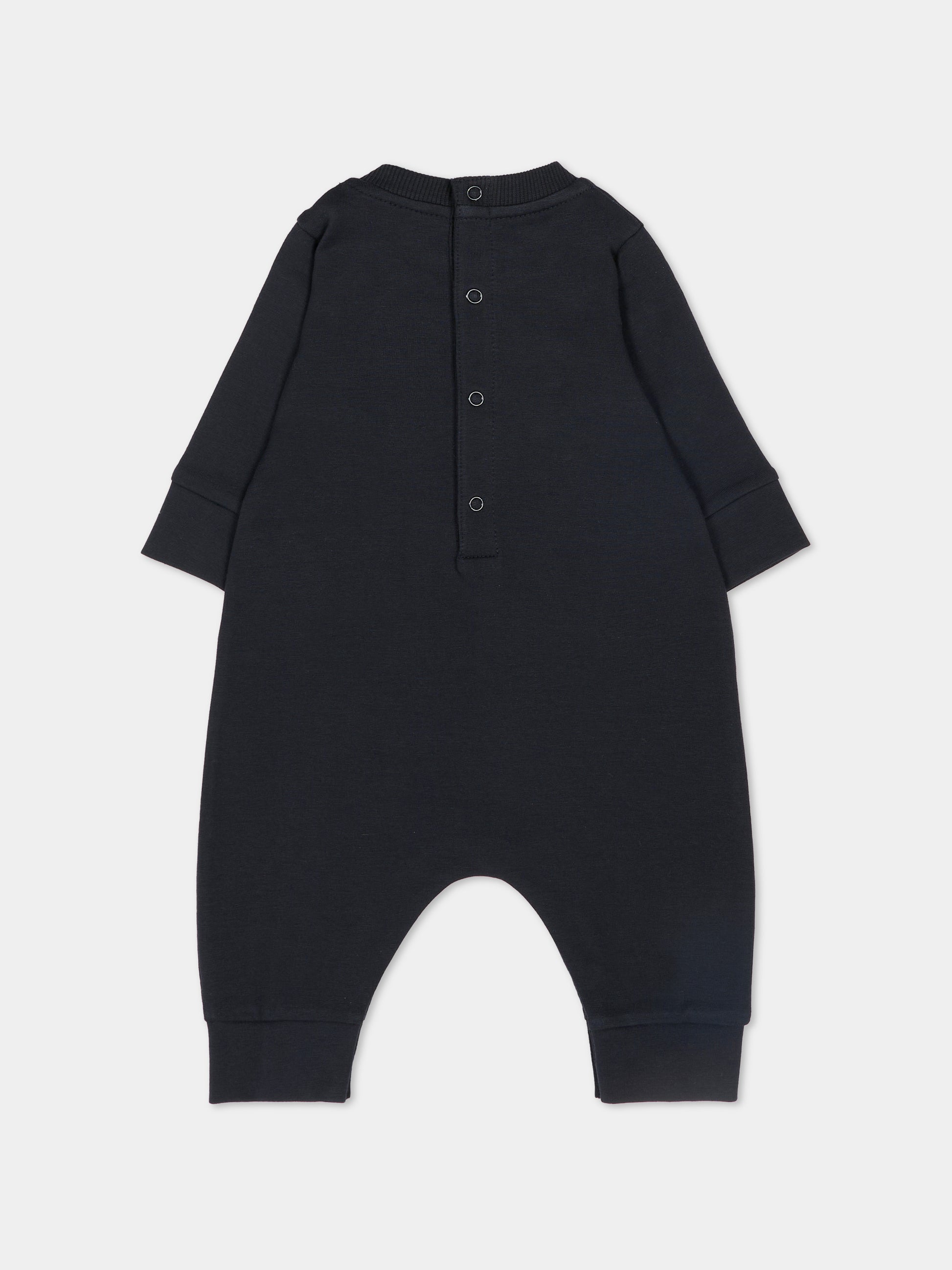 Tutina blu per neonati con logo,Moncler Kids,L1951 8L00004 89B9Y 778