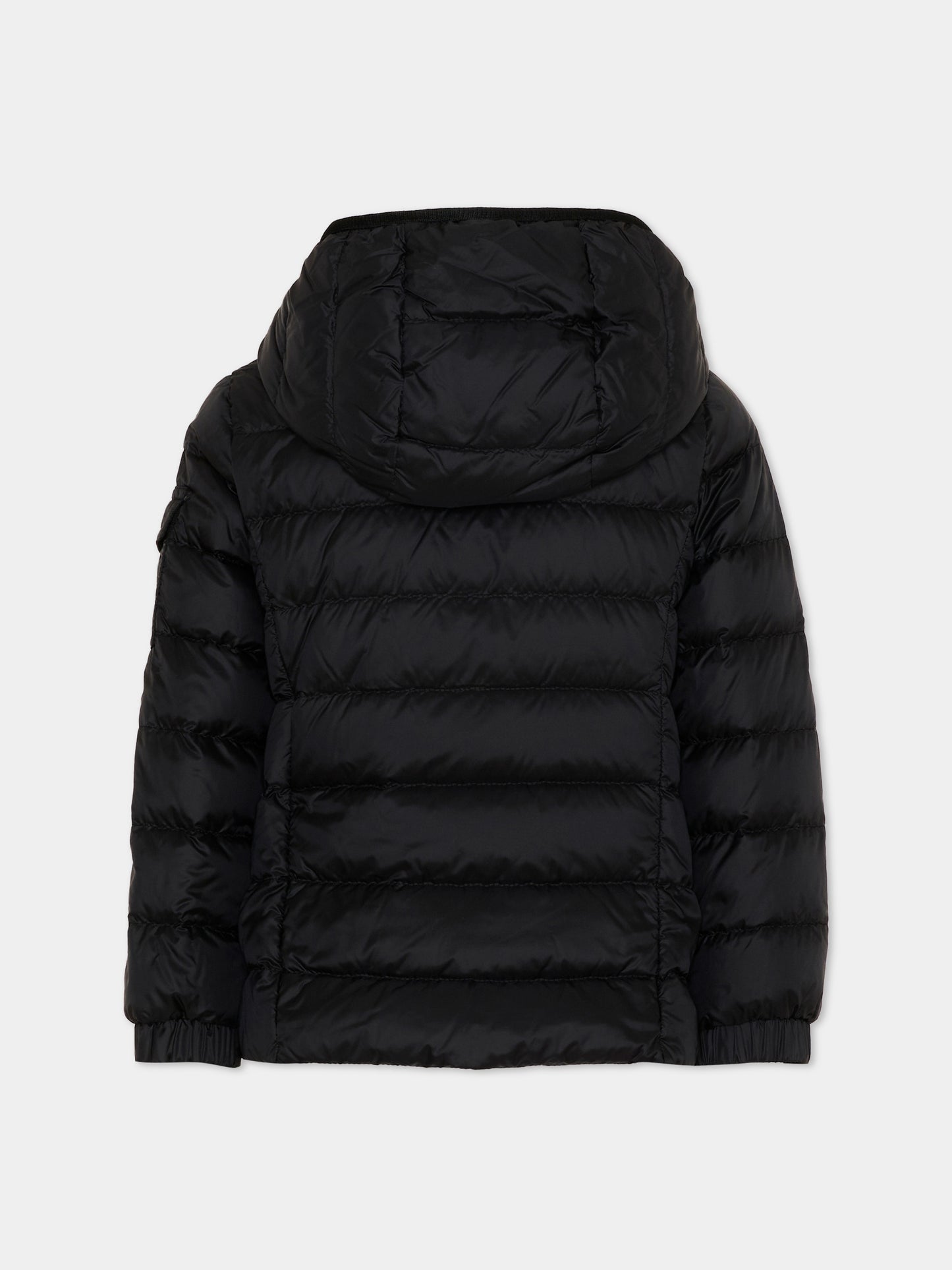 Piumino Gles nero per bambina con logo,Moncler Kids,L1954 1A00031 597YF 999