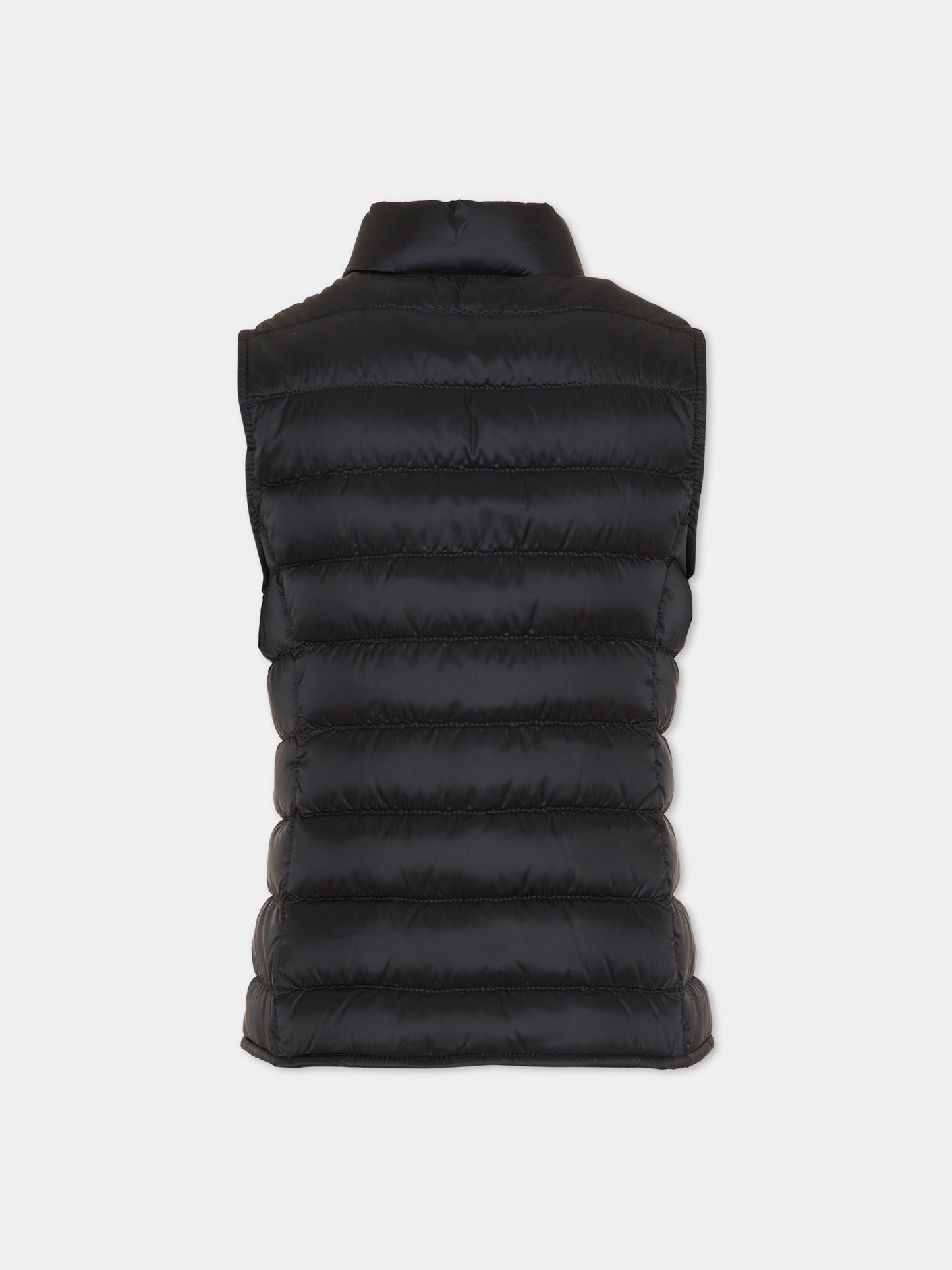 Gilet Liane nero per bambina con logo,Moncler Kids,L1954 1A00033 597YF 999