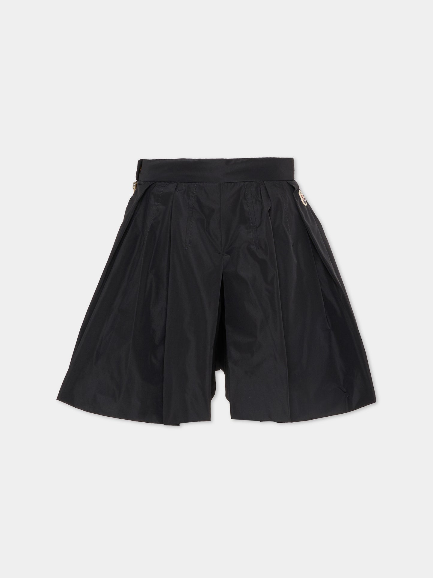 Shorts blu per bambina con logo,Moncler Kids,L1954 2B00002 598AK 77A