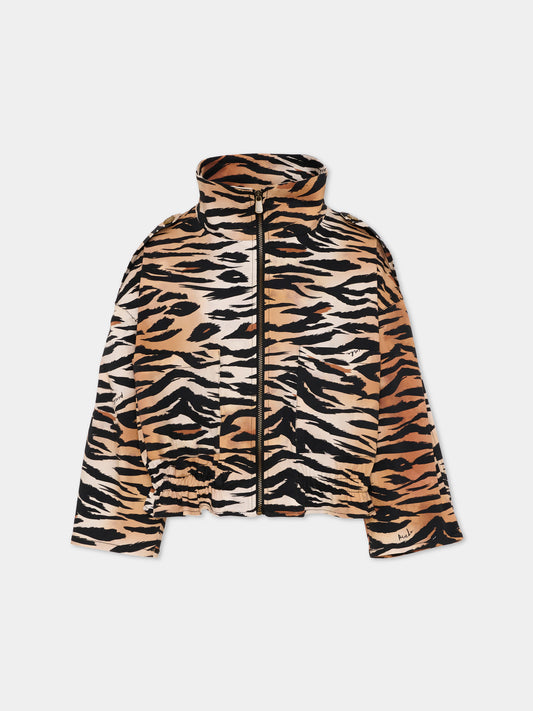 Bomber multicolor per bambina animalier,Pinko,KFGB019.0.CEK01.D463