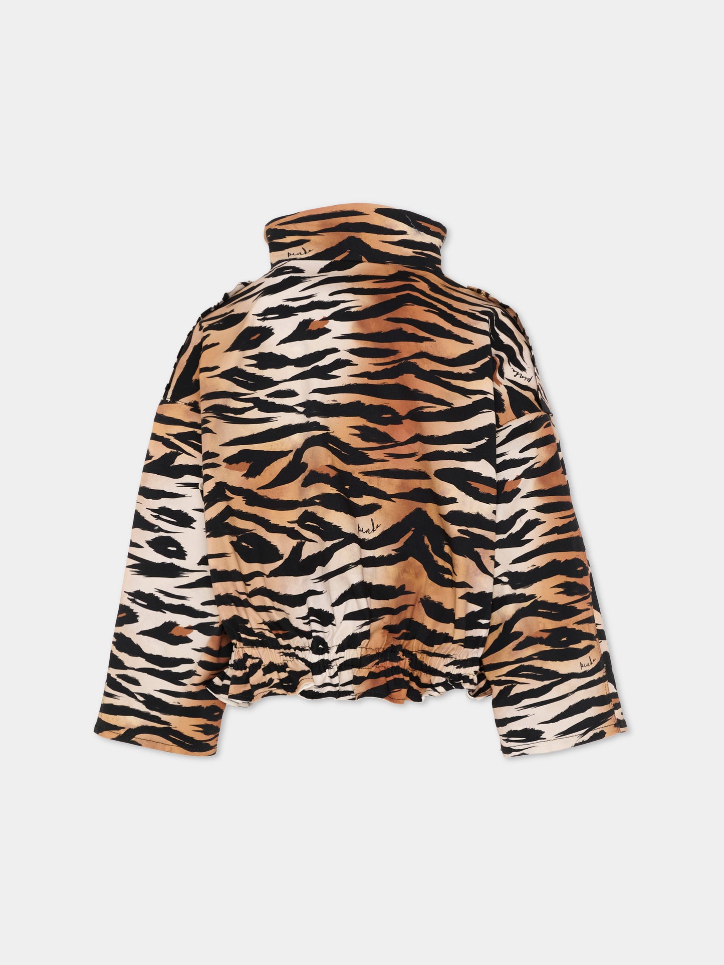 Bomber multicolor per bambina animalier,Pinko,KFGB019.0.CEK01.D463