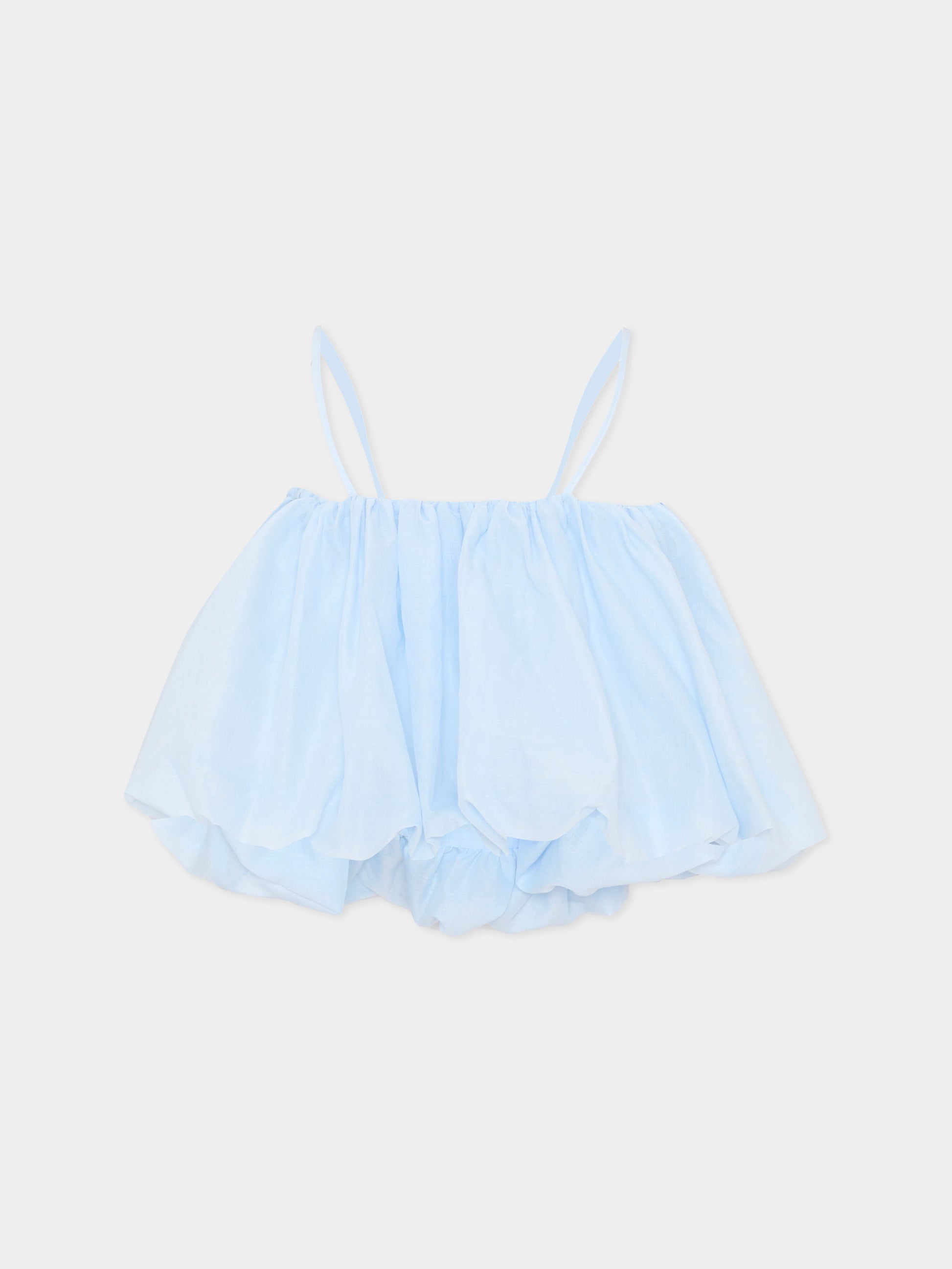 Top celeste per bambina,Pinko,KFTO007.0.CA005.9028