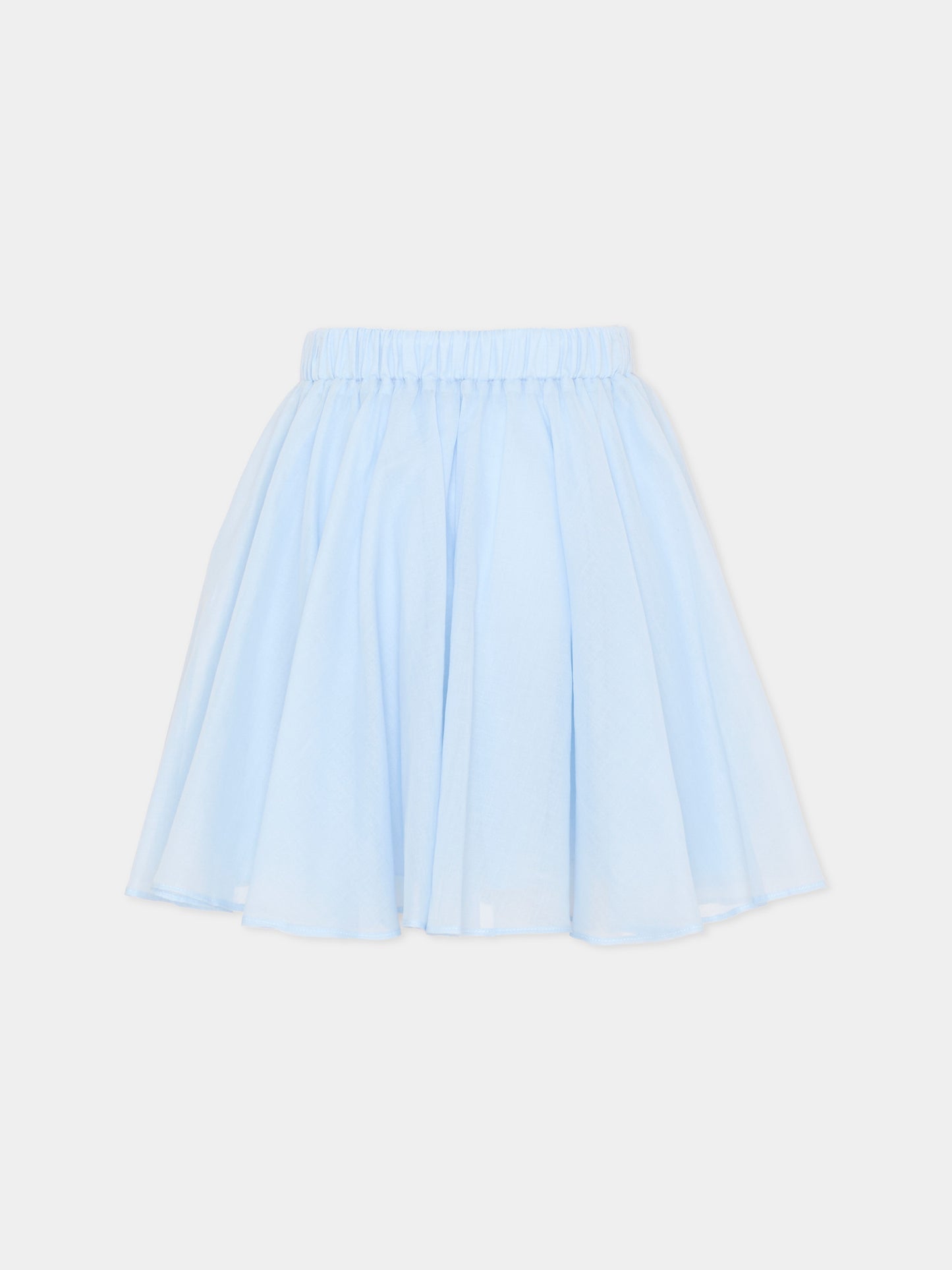 Gonna elegante celeste per bambina,Pinko,KFGO021.0.CA005.9028