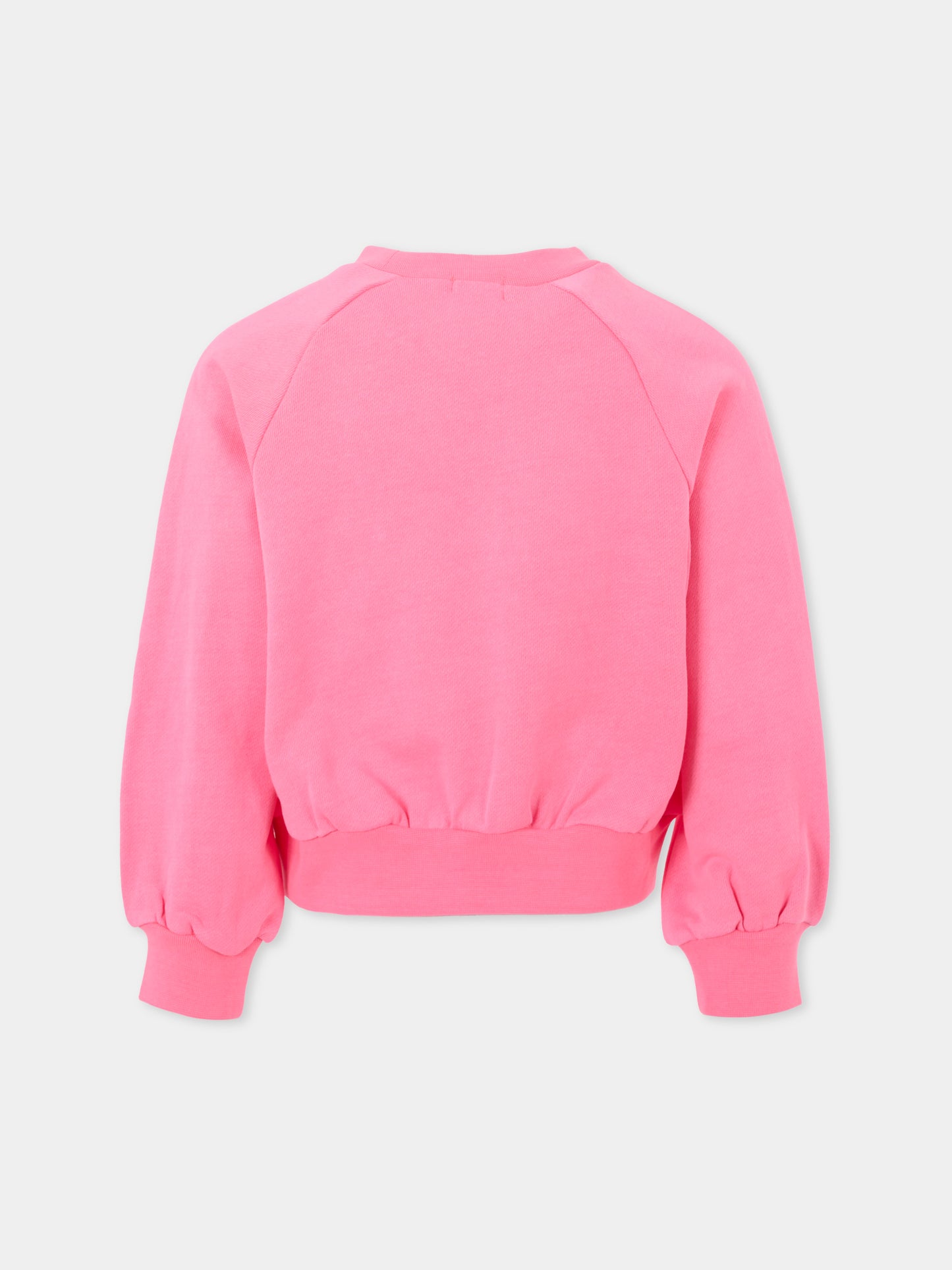 Felpa rosa per bambina con cuori,Billieblush,U21035 47A