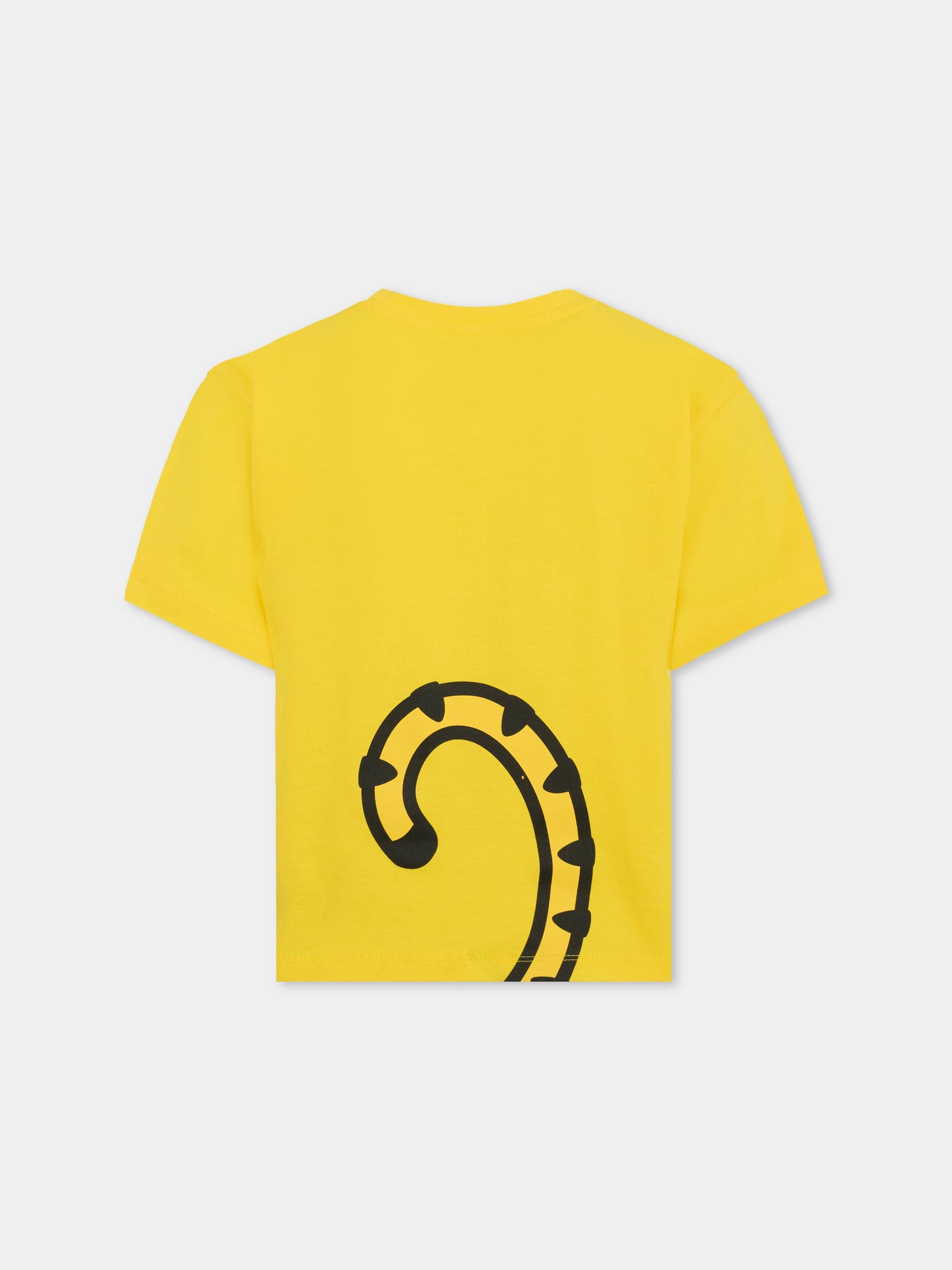 T-shirt gialla per bambino con Kotora,Kenzo Kids,K61052 525