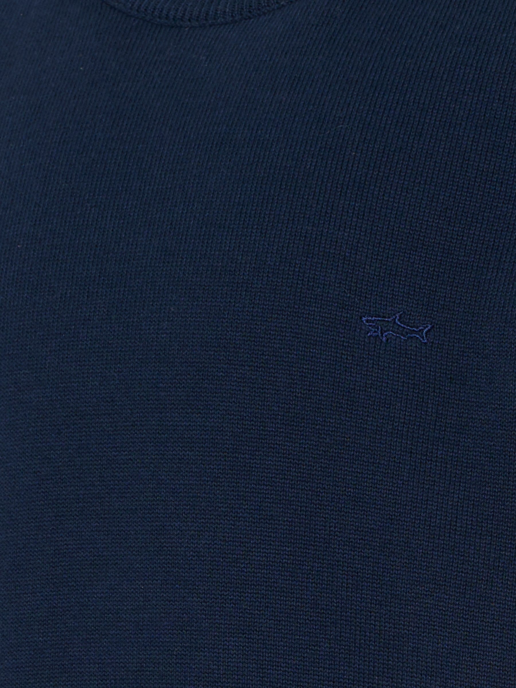 Maglione blu per bambino con ricamo,Paul & Shark Junior,WUW004 LHE85 42370