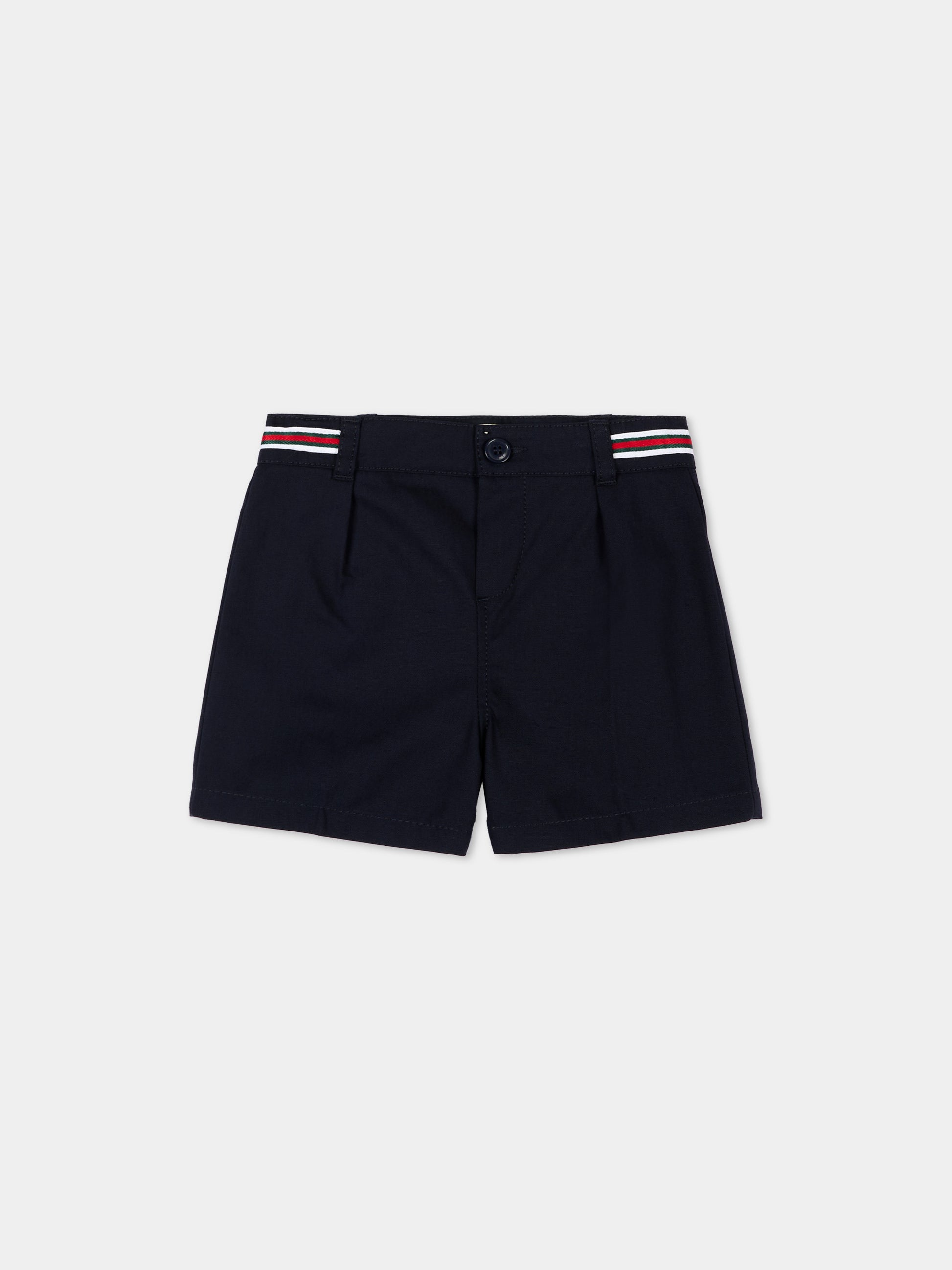 Shorts blu eleganti per neonato,Gucci Kids,854113 XWA7E 4330