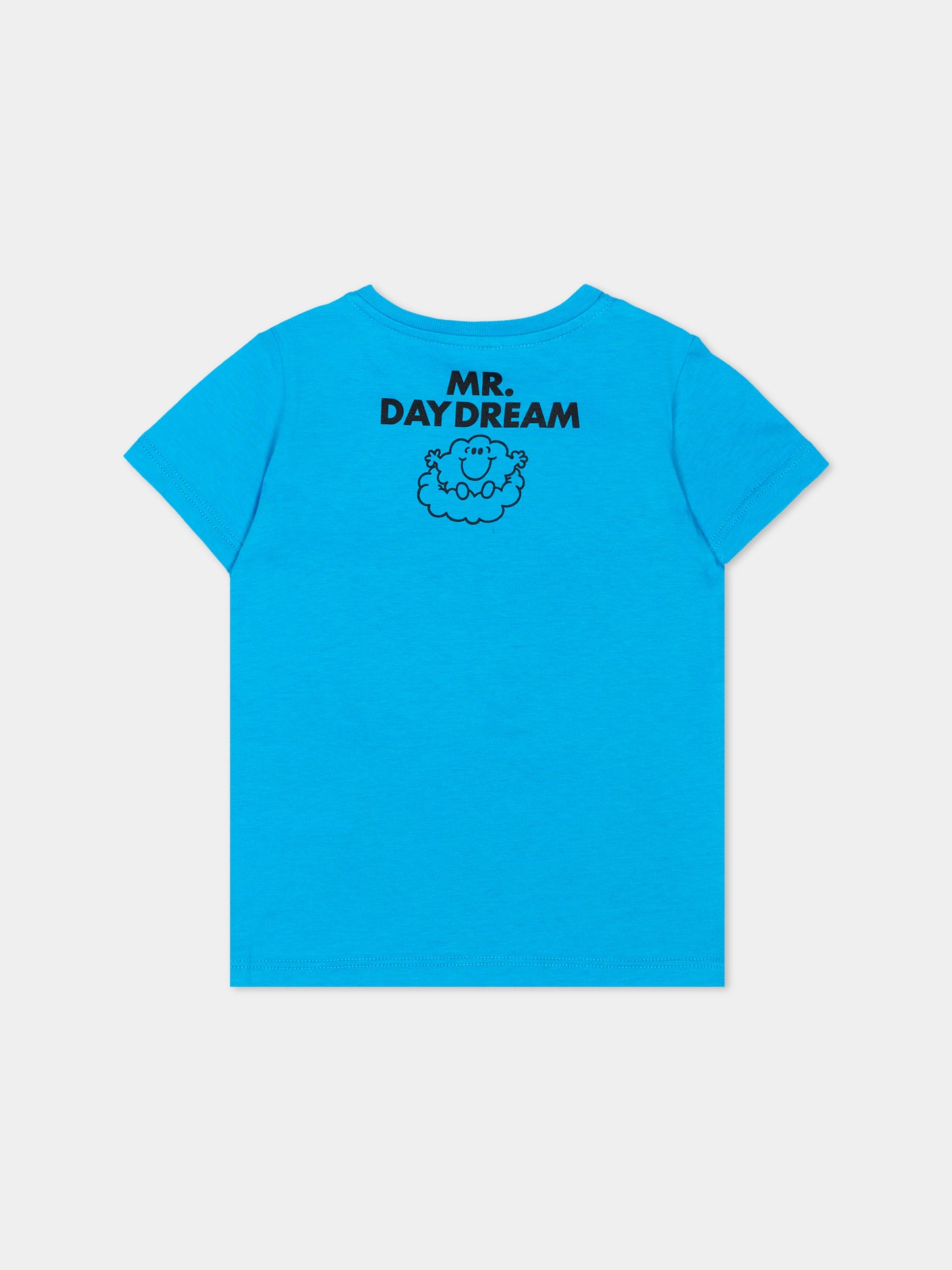 T-shirt celeste per neonato con stampa,Gucci Kids,834576 XJHPY 4071