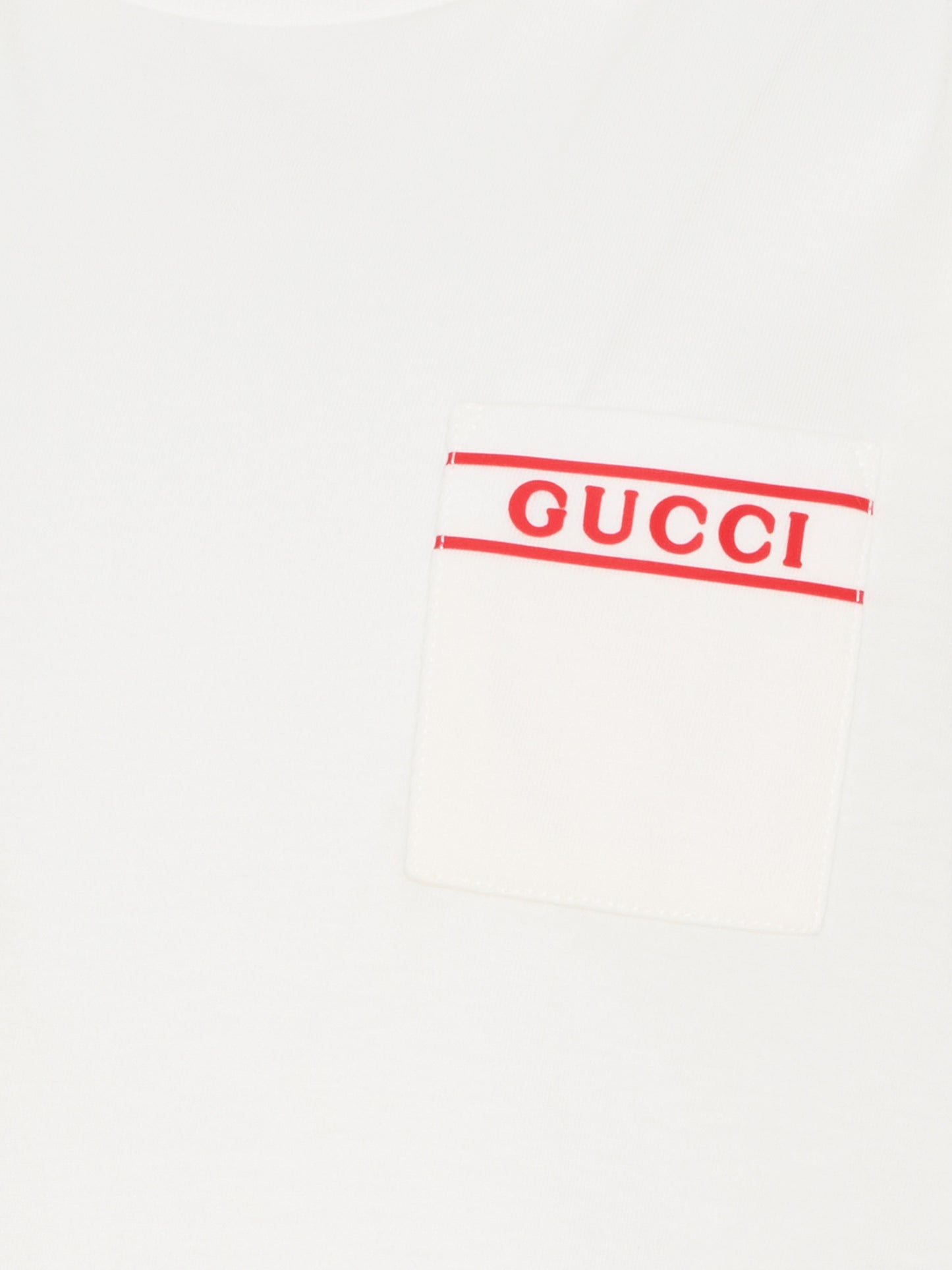 T-shirt avorio per bambini con logo,Gucci Kids,849686 XJHNU 9035