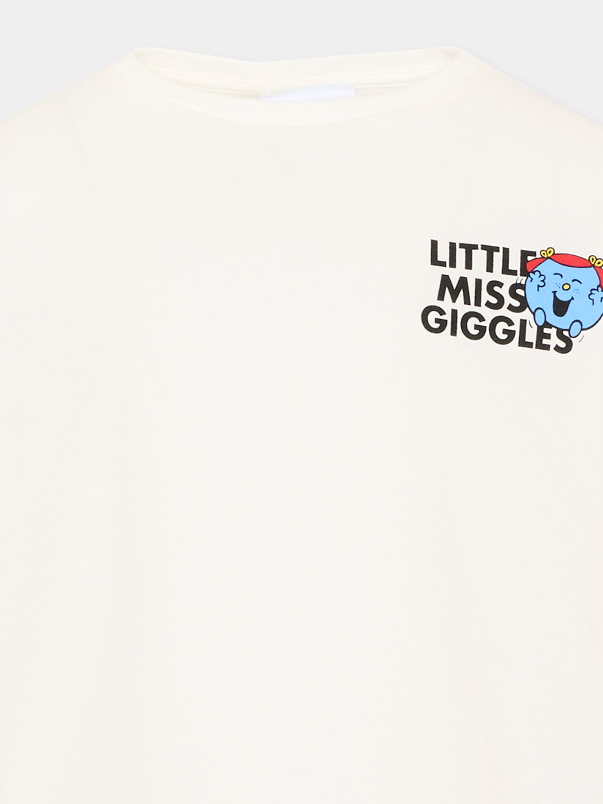 T-shirt bianca per bambina con stampa,Gucci Kids,835229 XJHRF 9214