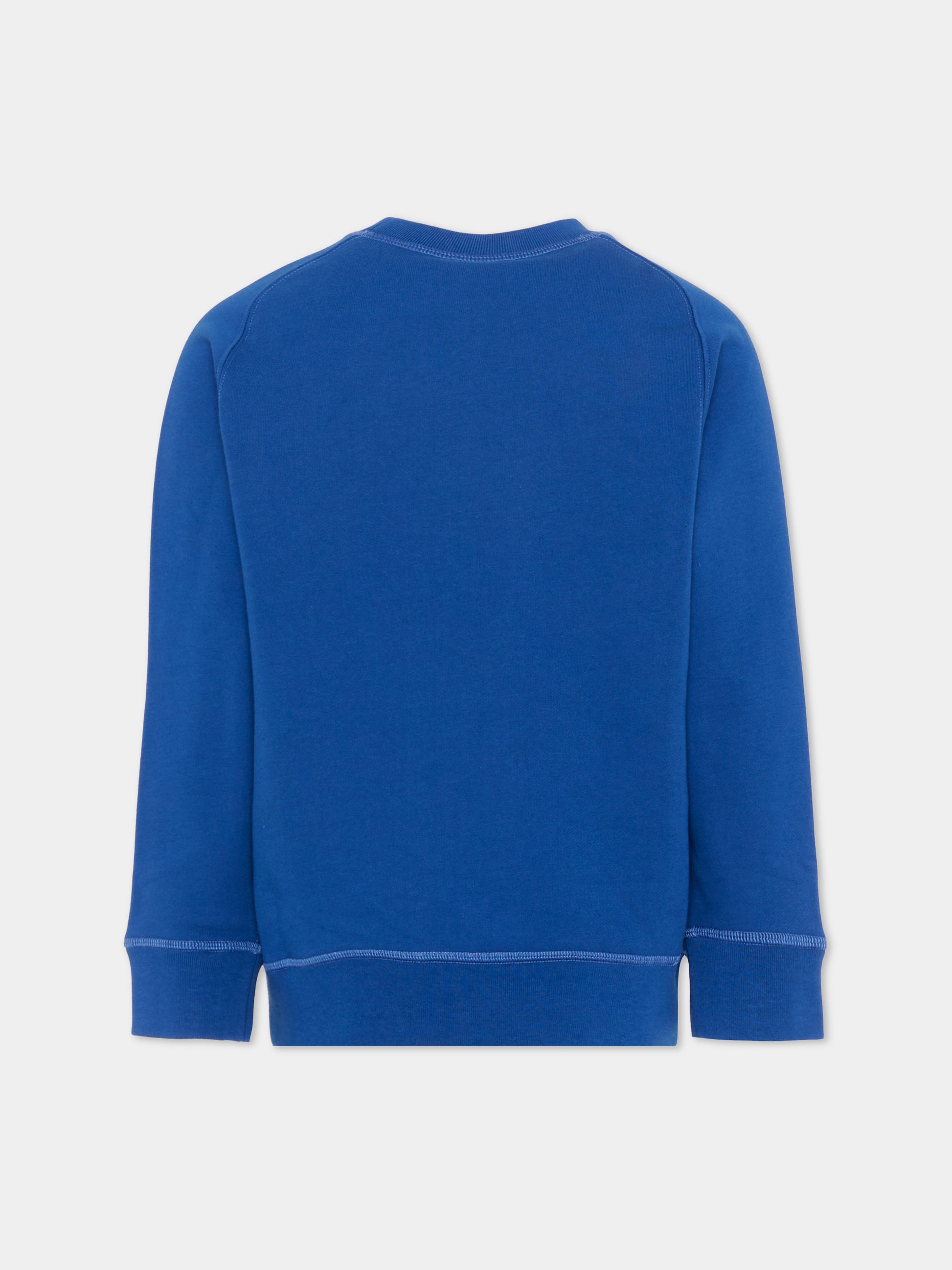 Felpa blu per bambini con logo,Gucci Kids,849011 XJHO6 4118