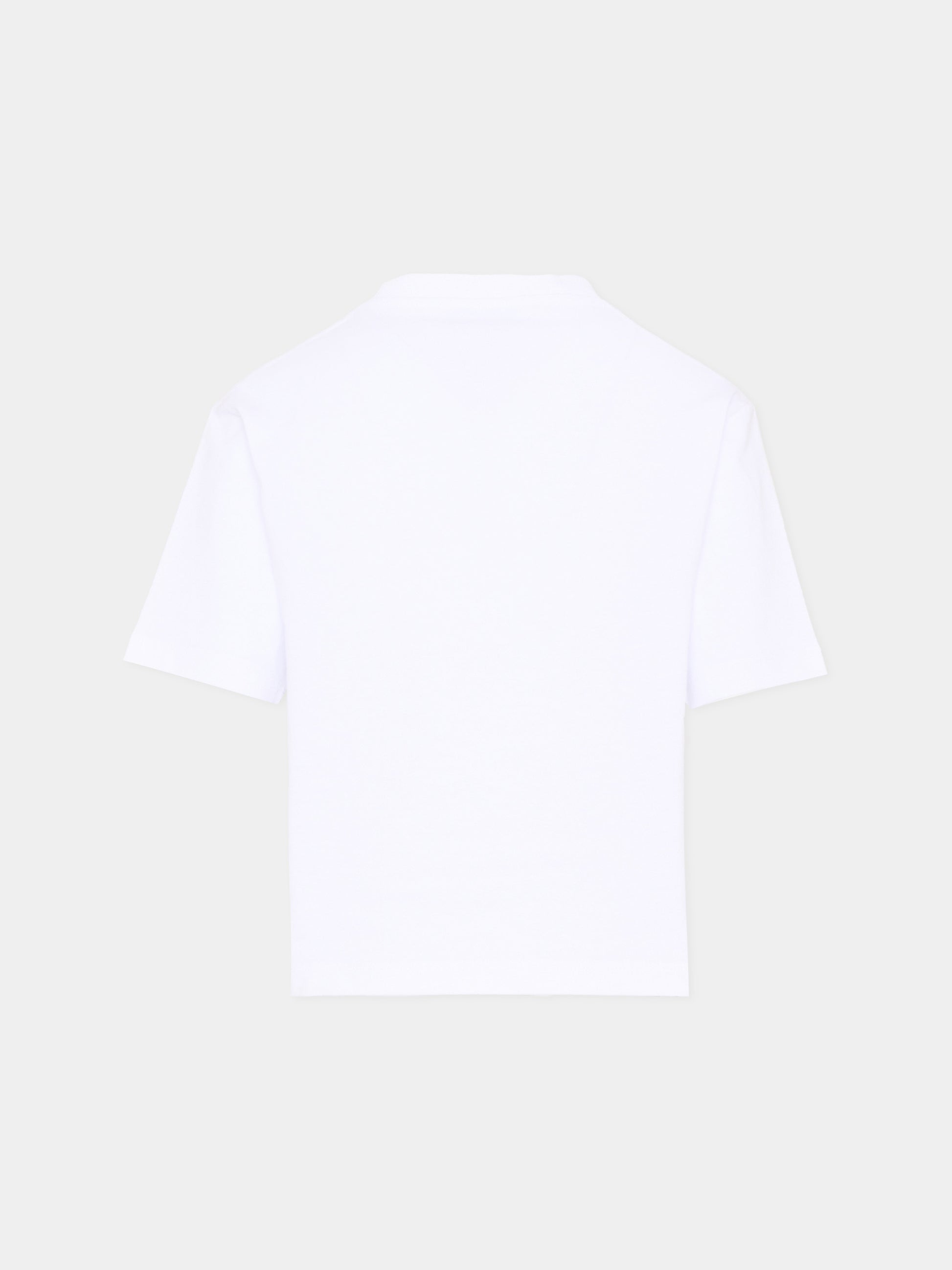 T-shirt bianca per bambini con logo,Gucci Kids,855551 XJHO7 9056