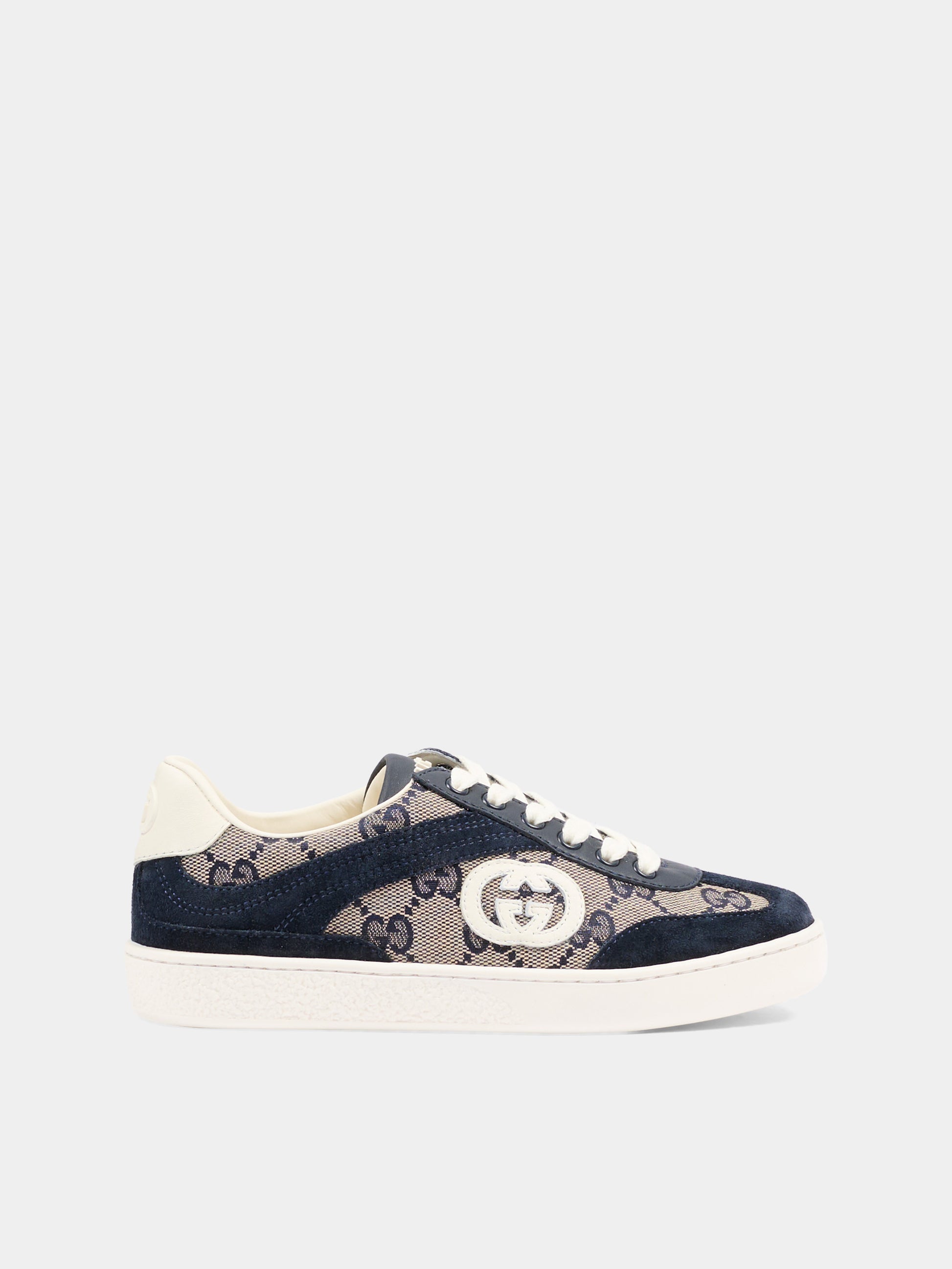 Sneakers G74 blu per bambini con GG,Gucci Kids,812674 AAE2T 4056